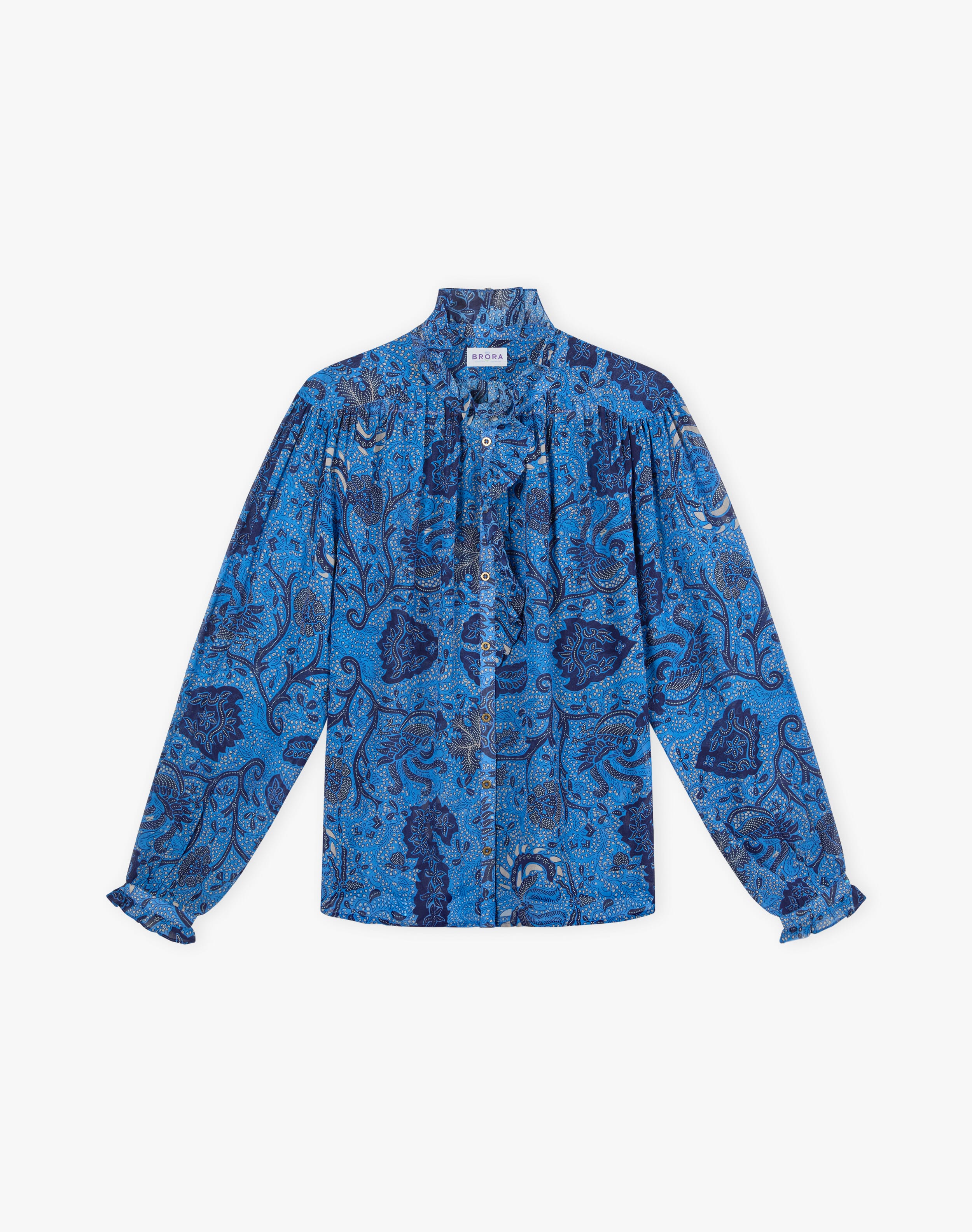 Silk Frill Front Blouse