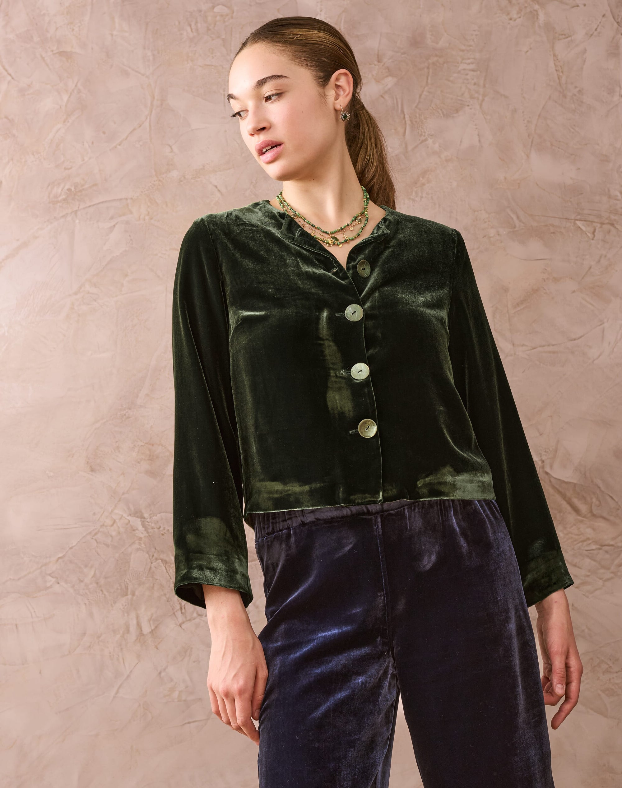 Silk Velvet Cardigan