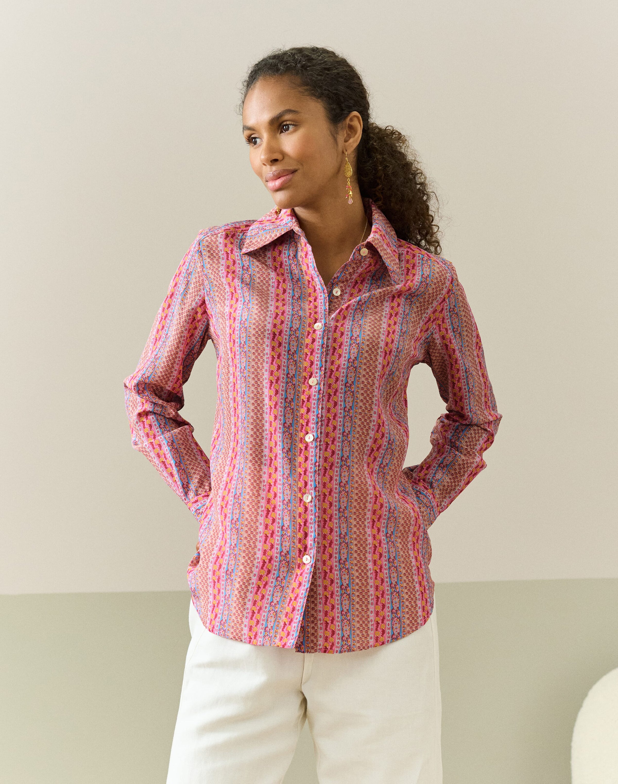 Liberty Print Silk Shirt
