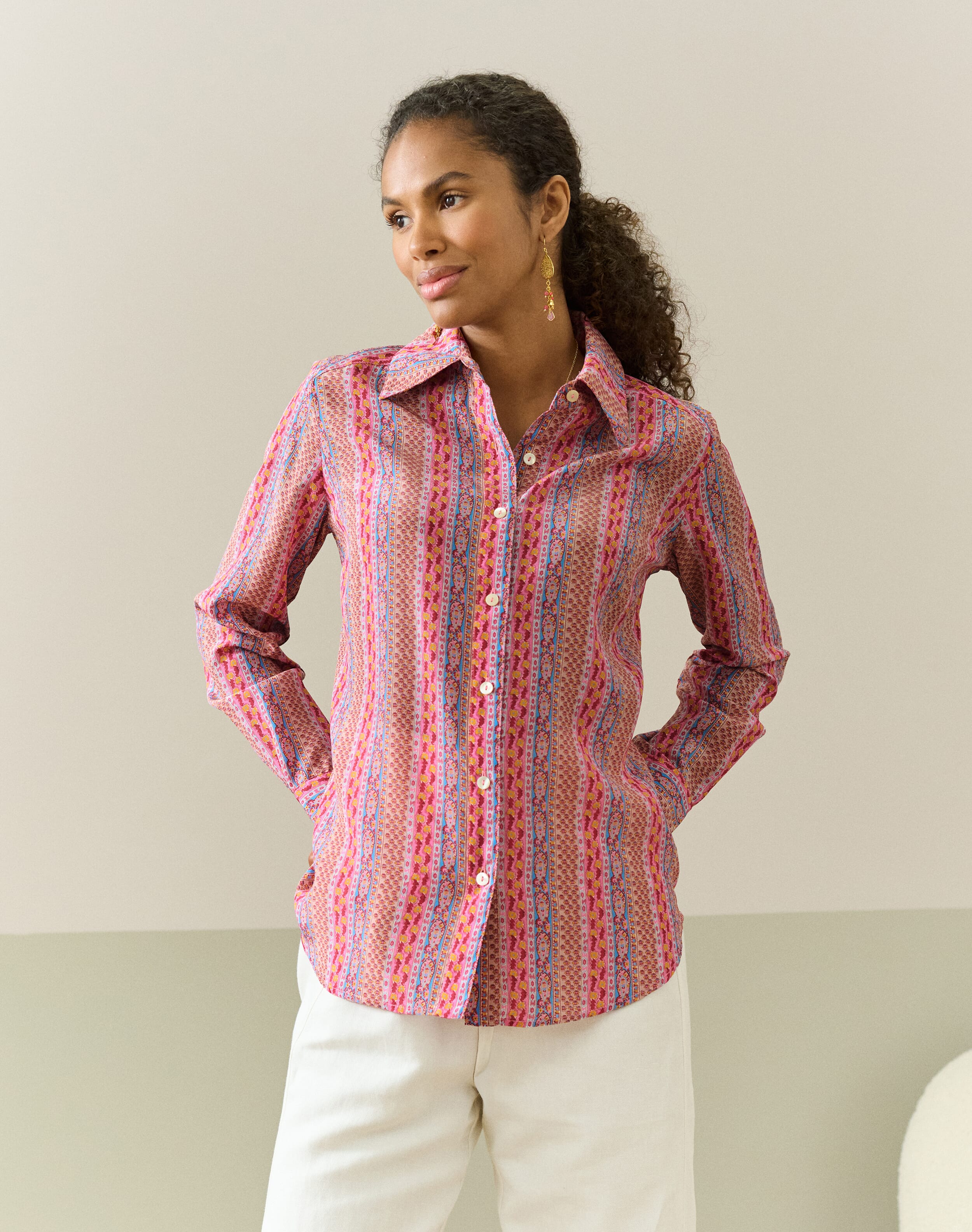 Liberty Print Silk Shirt