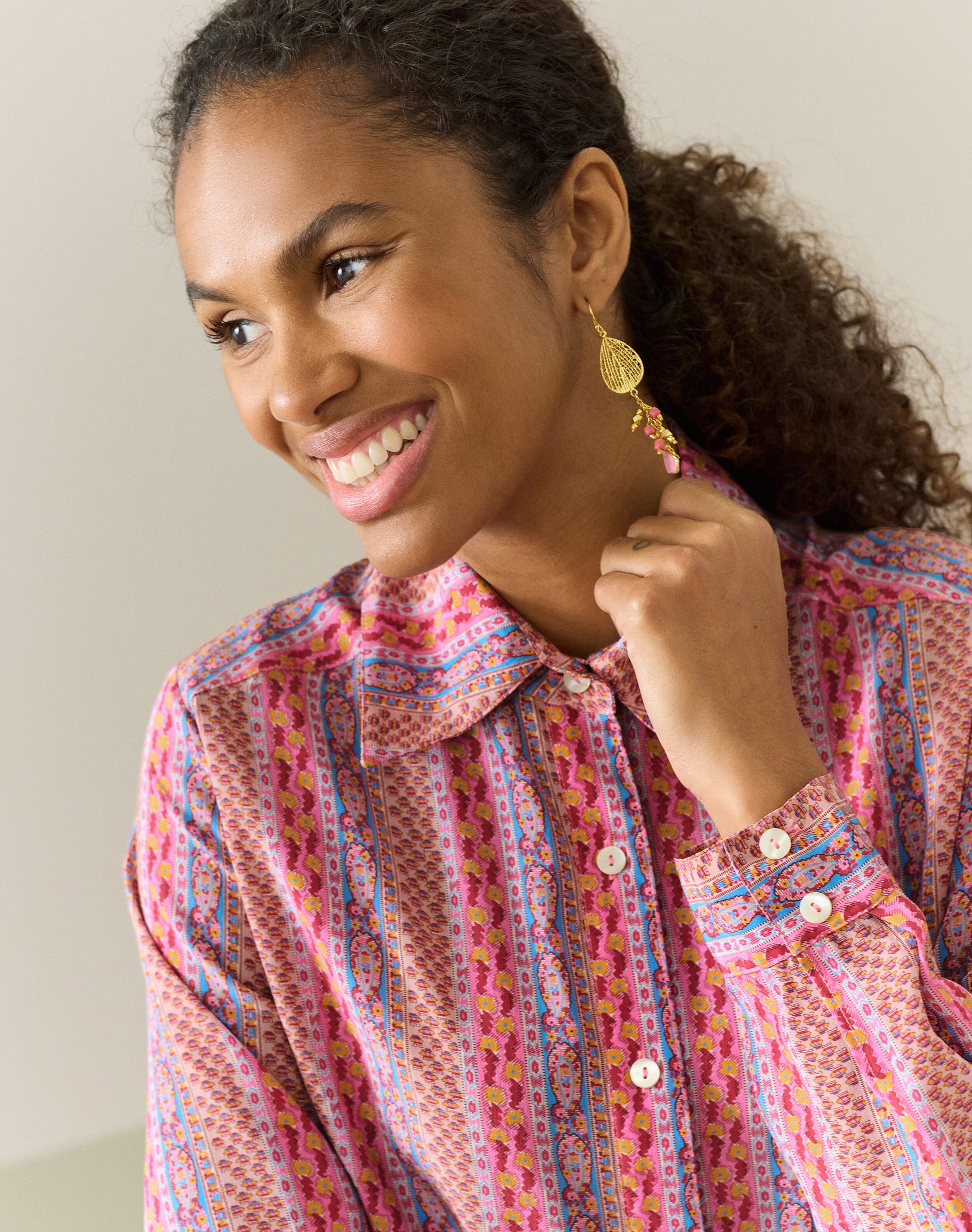 Liberty Print Silk Shirt