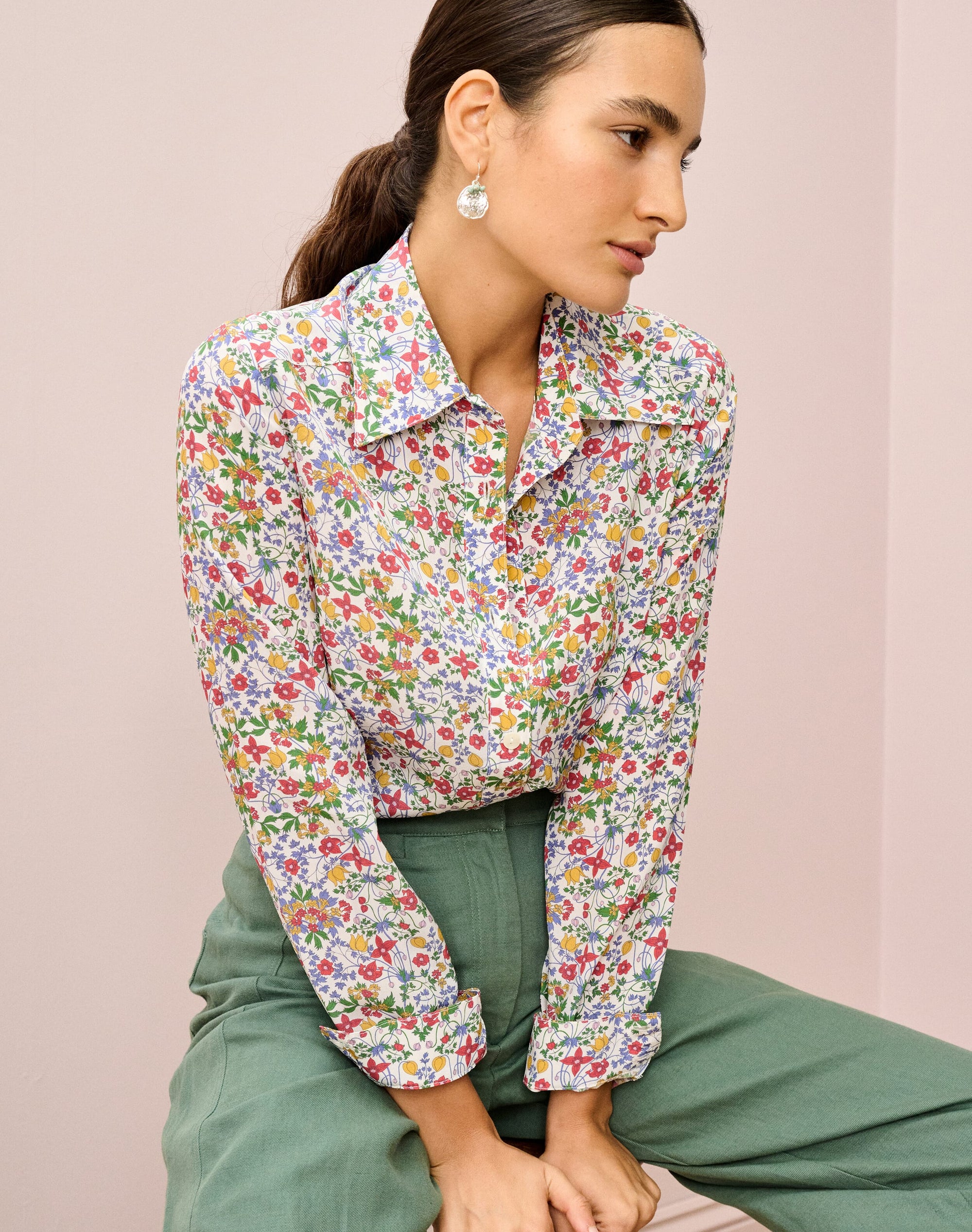 Liberty Print Silk Shirt