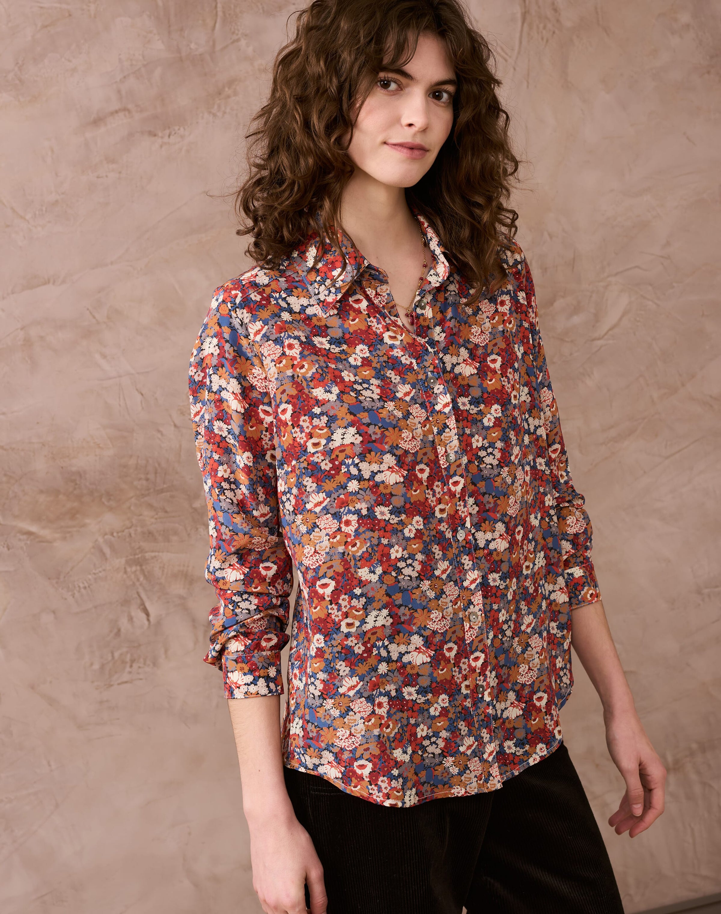 Liberty Print Silk Shirt