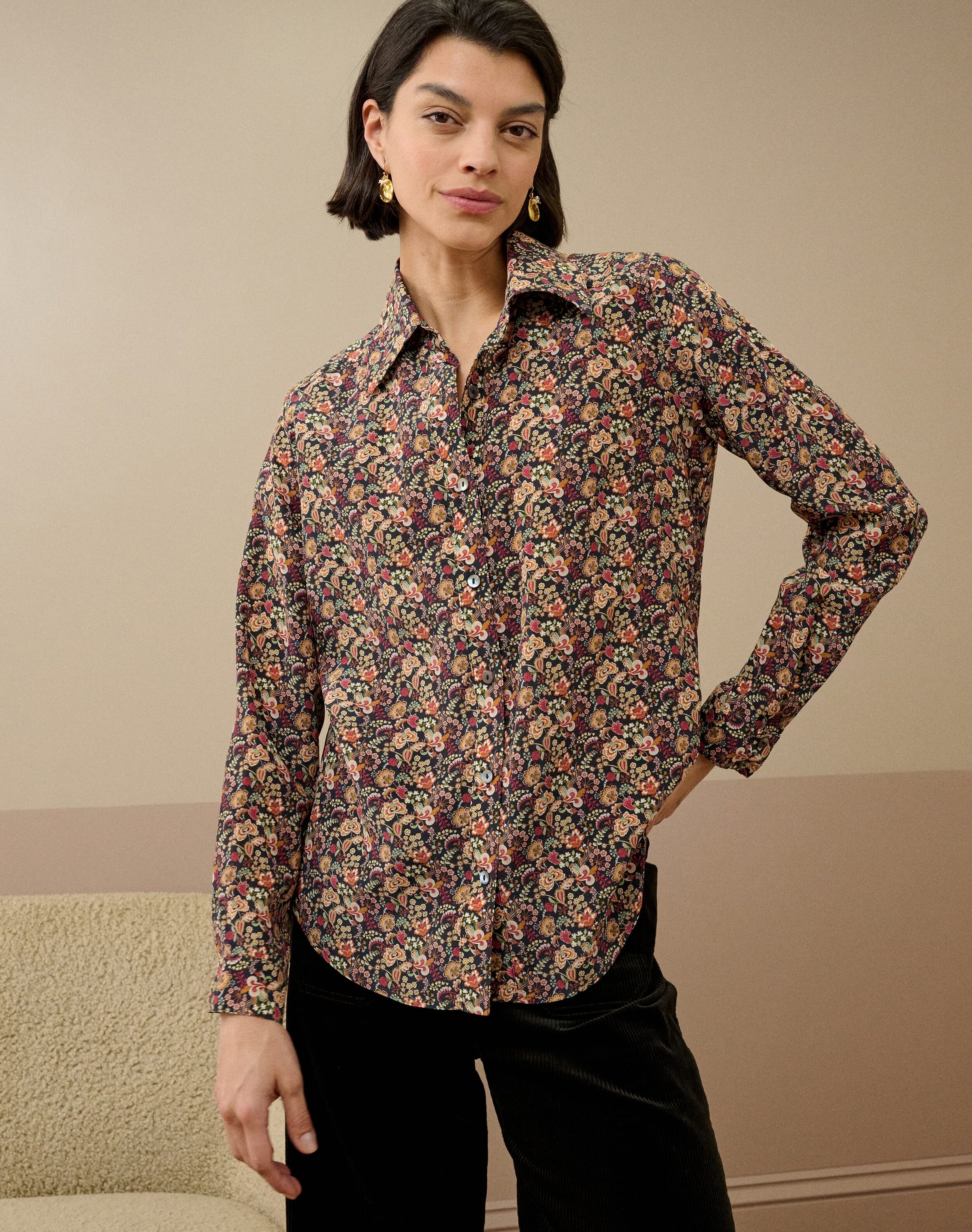 Liberty Print Silk Shirt