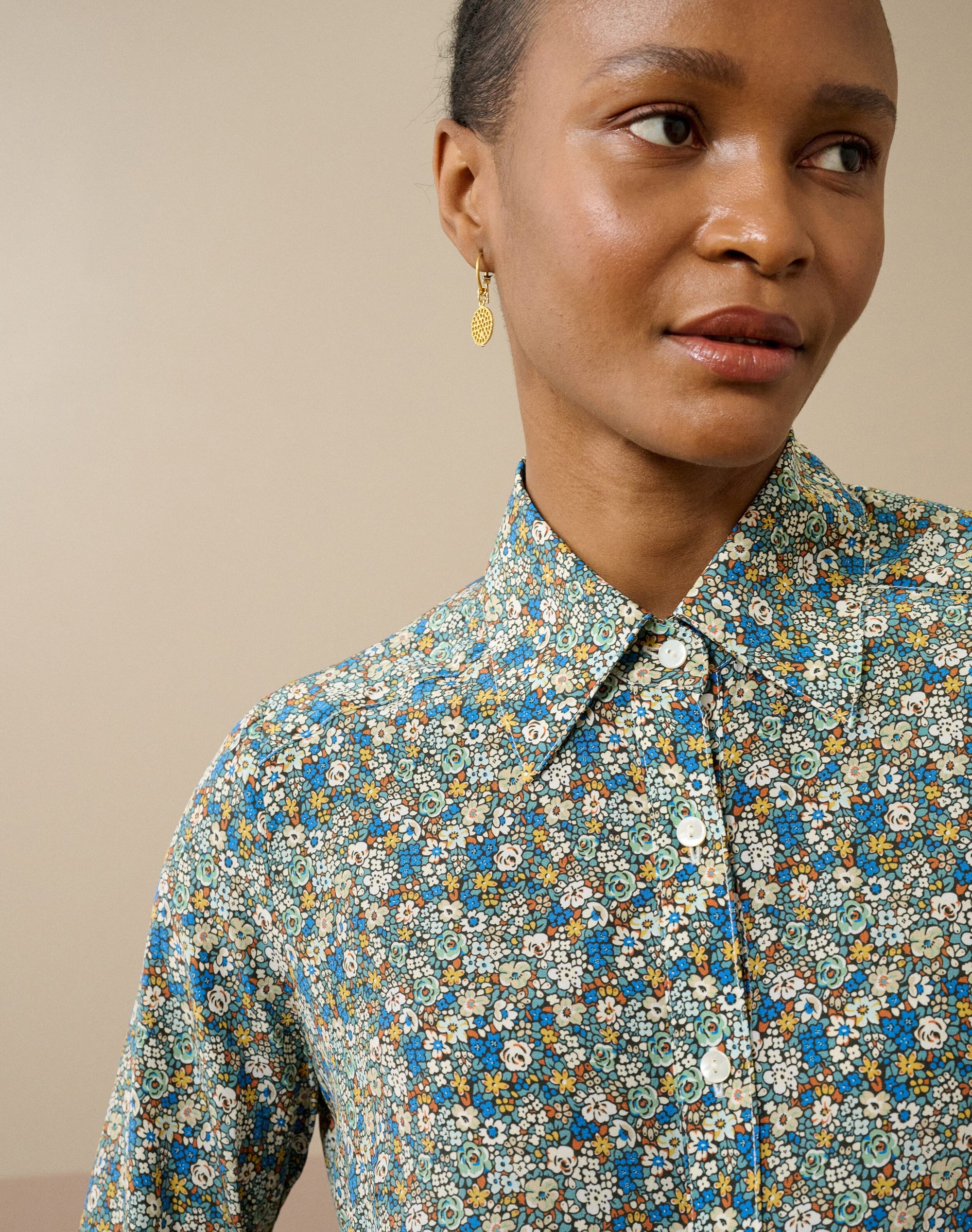 Liberty Print Silk Shirt