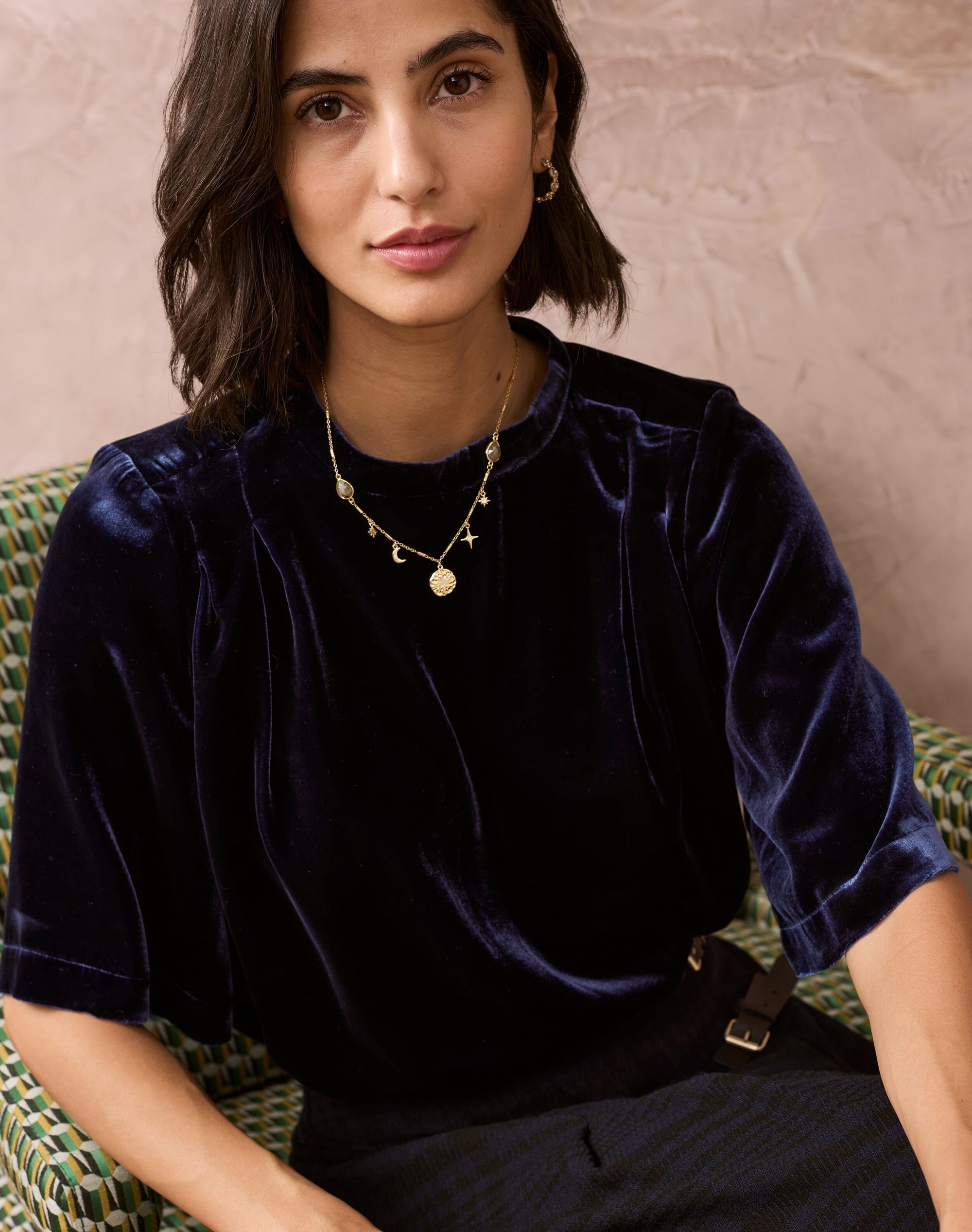 Silk Velvet Blouse
