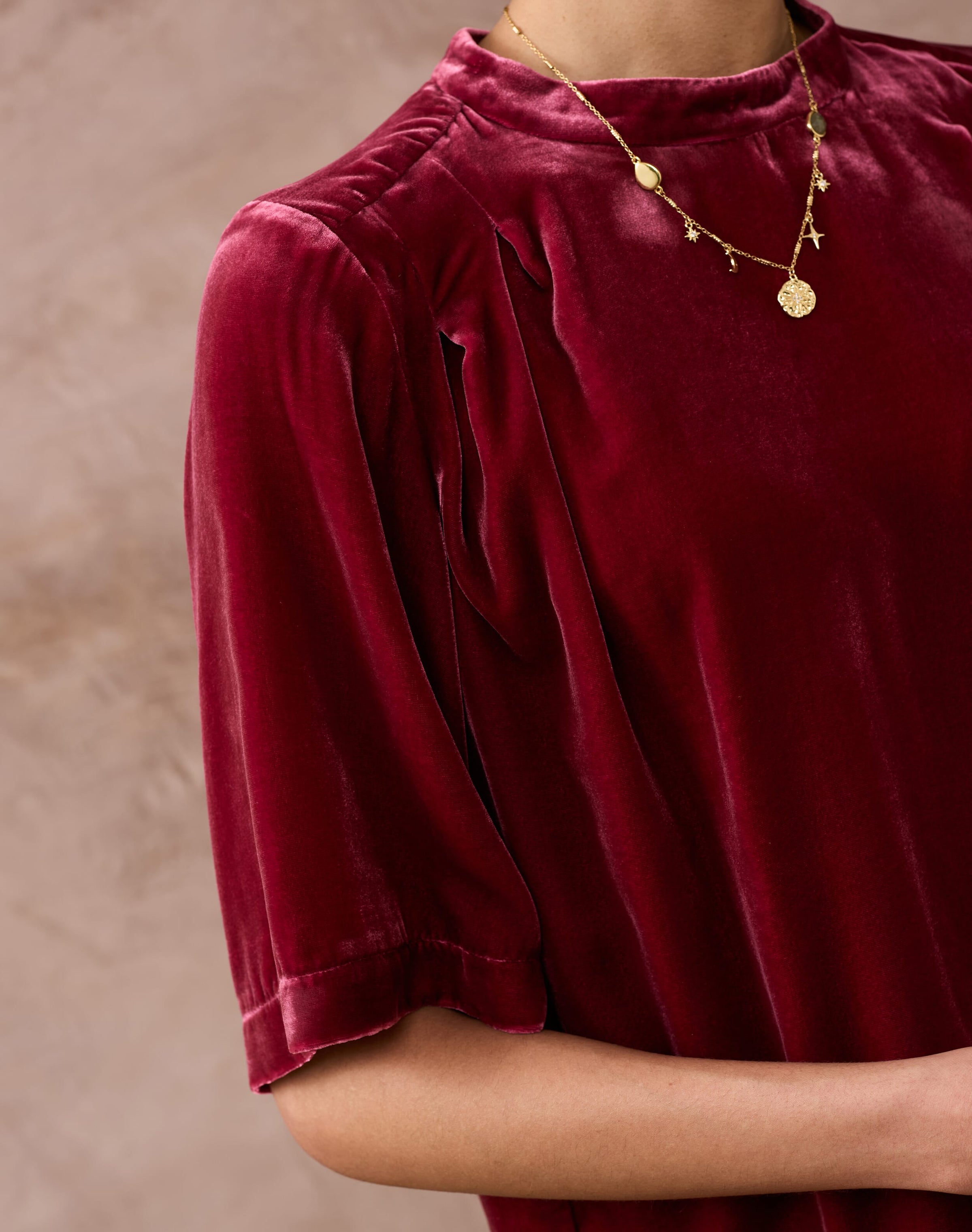 Silk Velvet Blouse