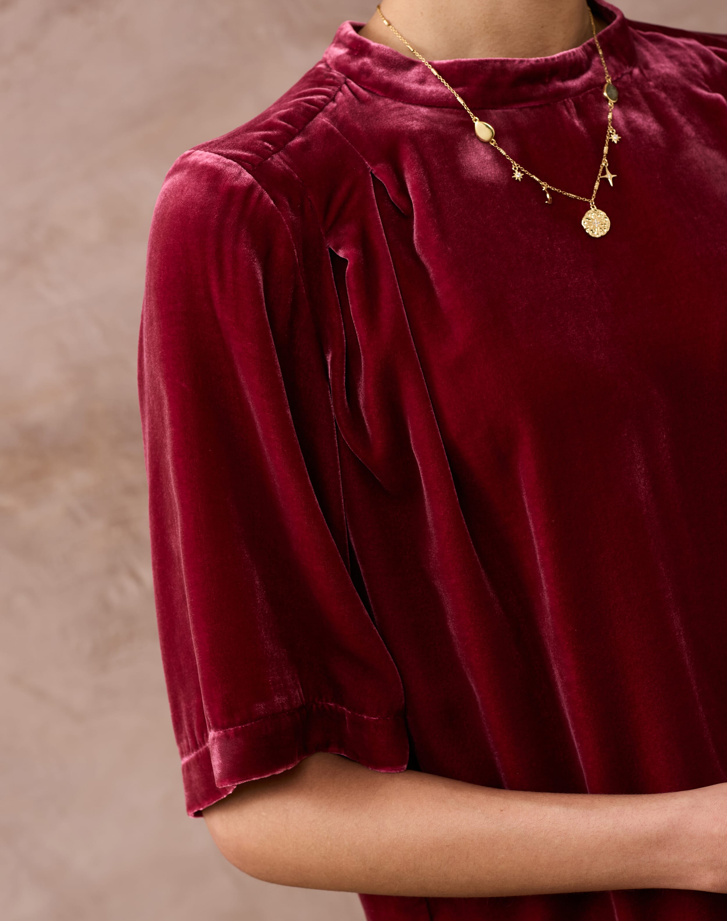 Silk Velvet Blouse