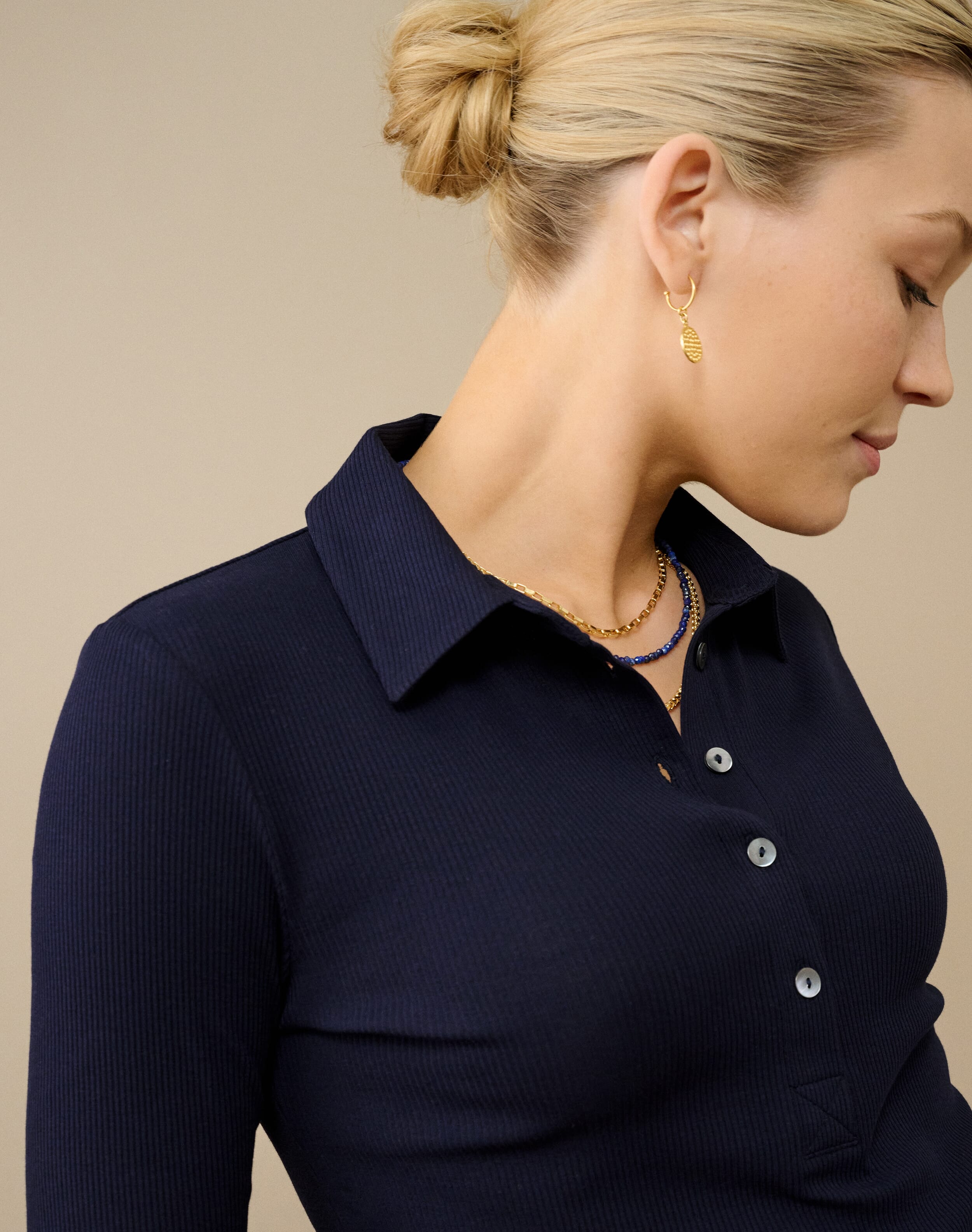 Organic Cotton Ribbed Jersey Shirt