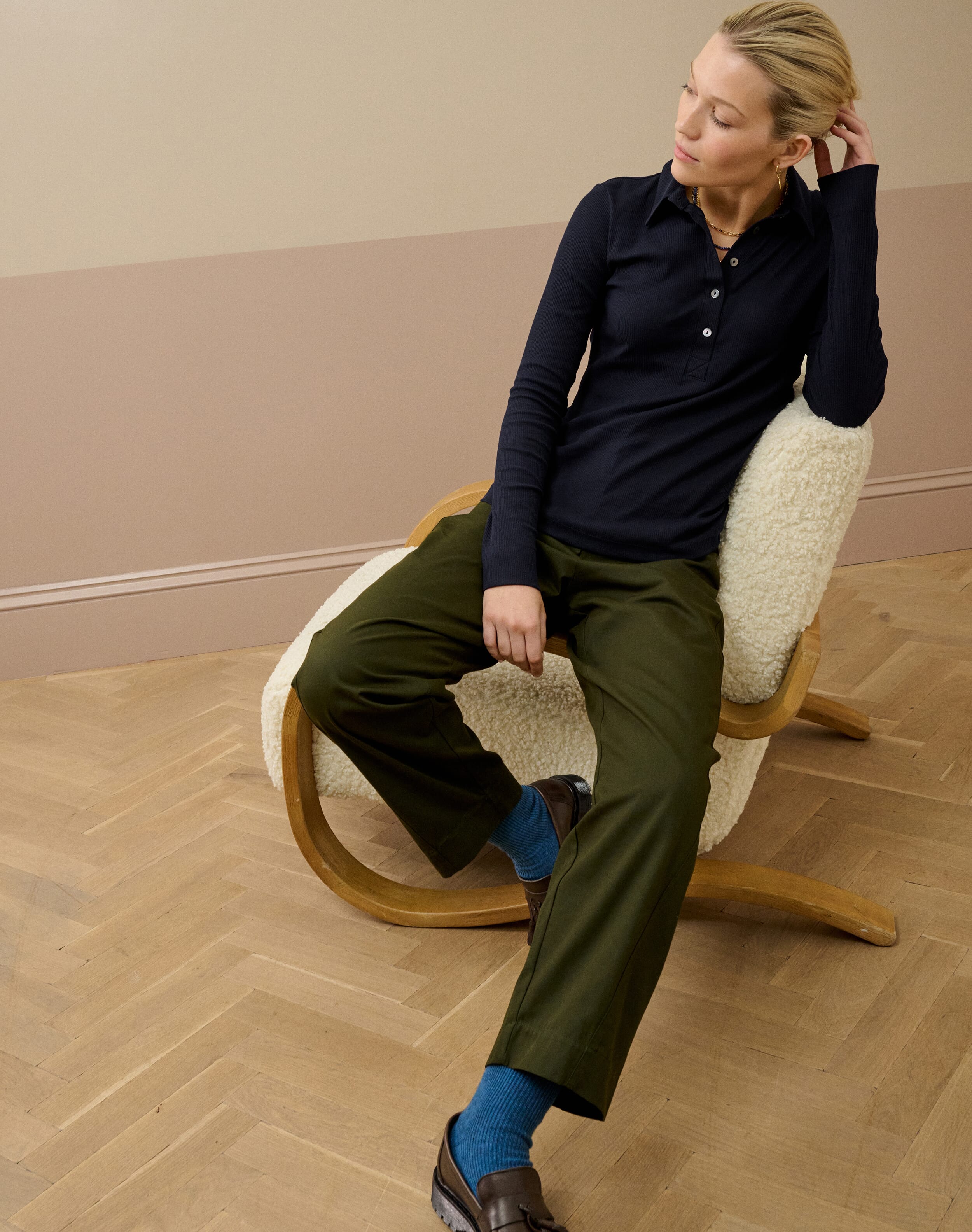 Organic Cotton Ribbed Jersey Shirt