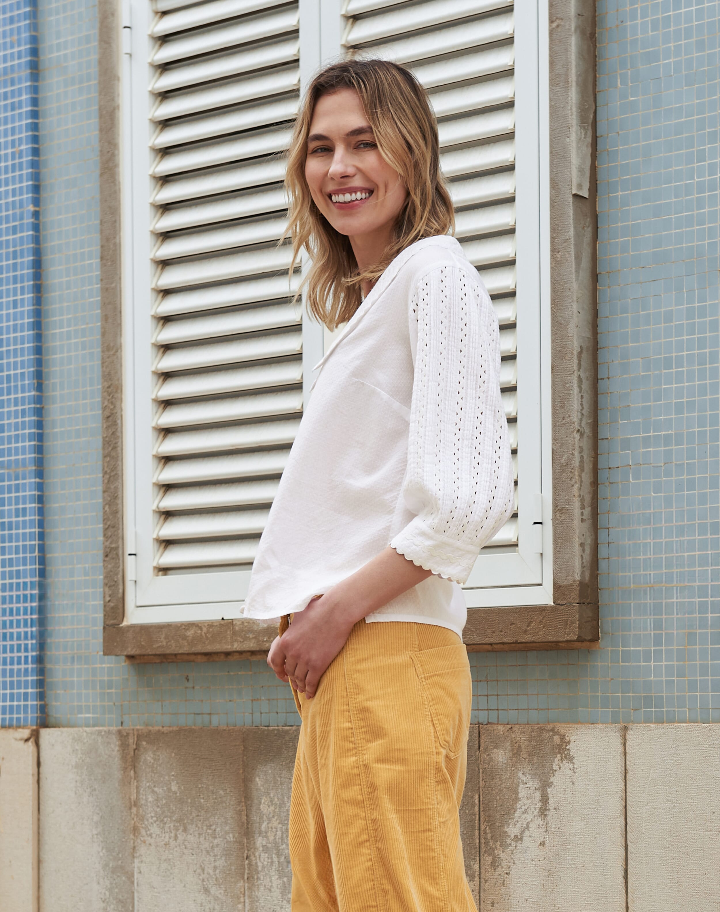 Organic Cotton Chelsea Collar Blouse