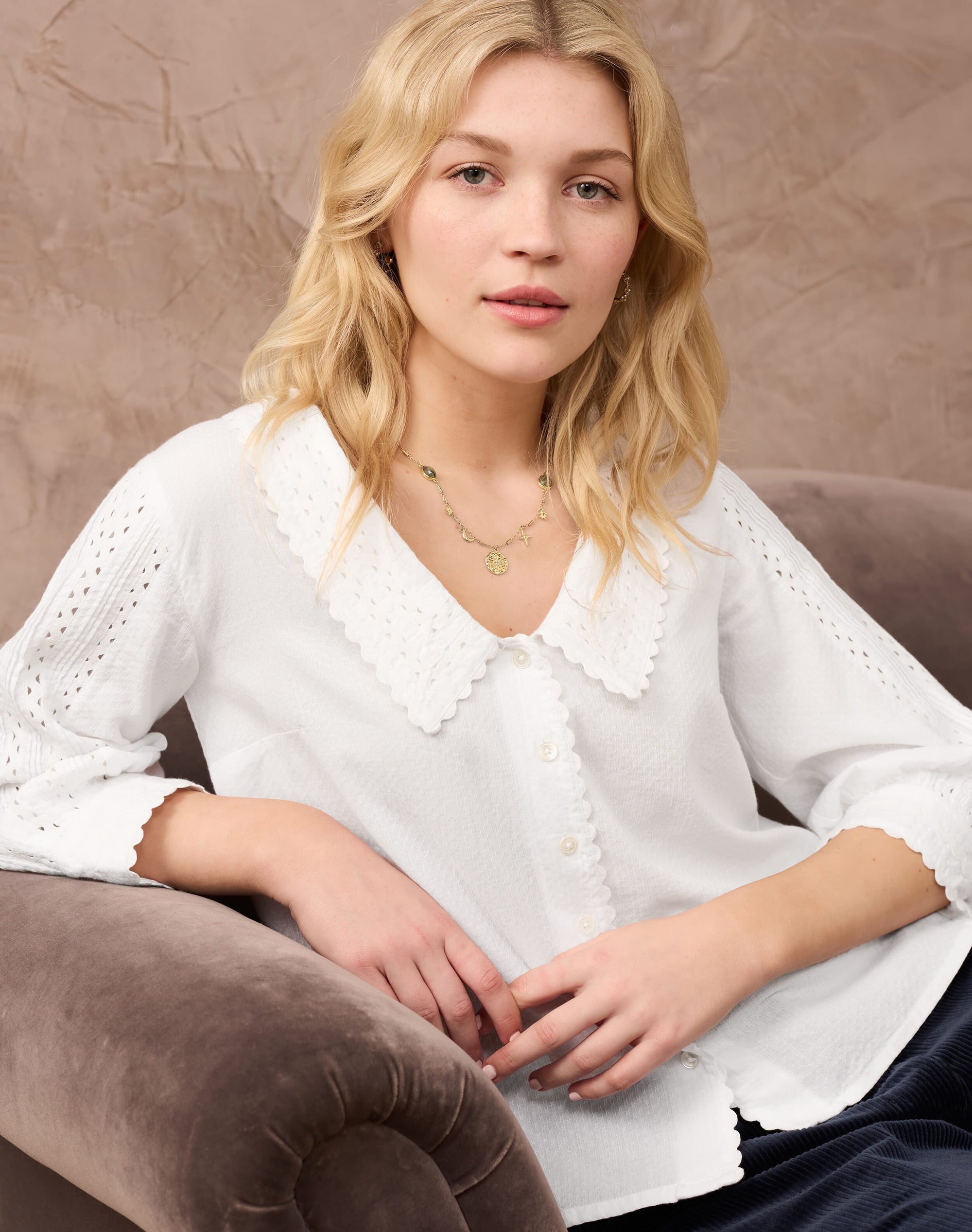 Organic Cotton Chelsea Collar Blouse