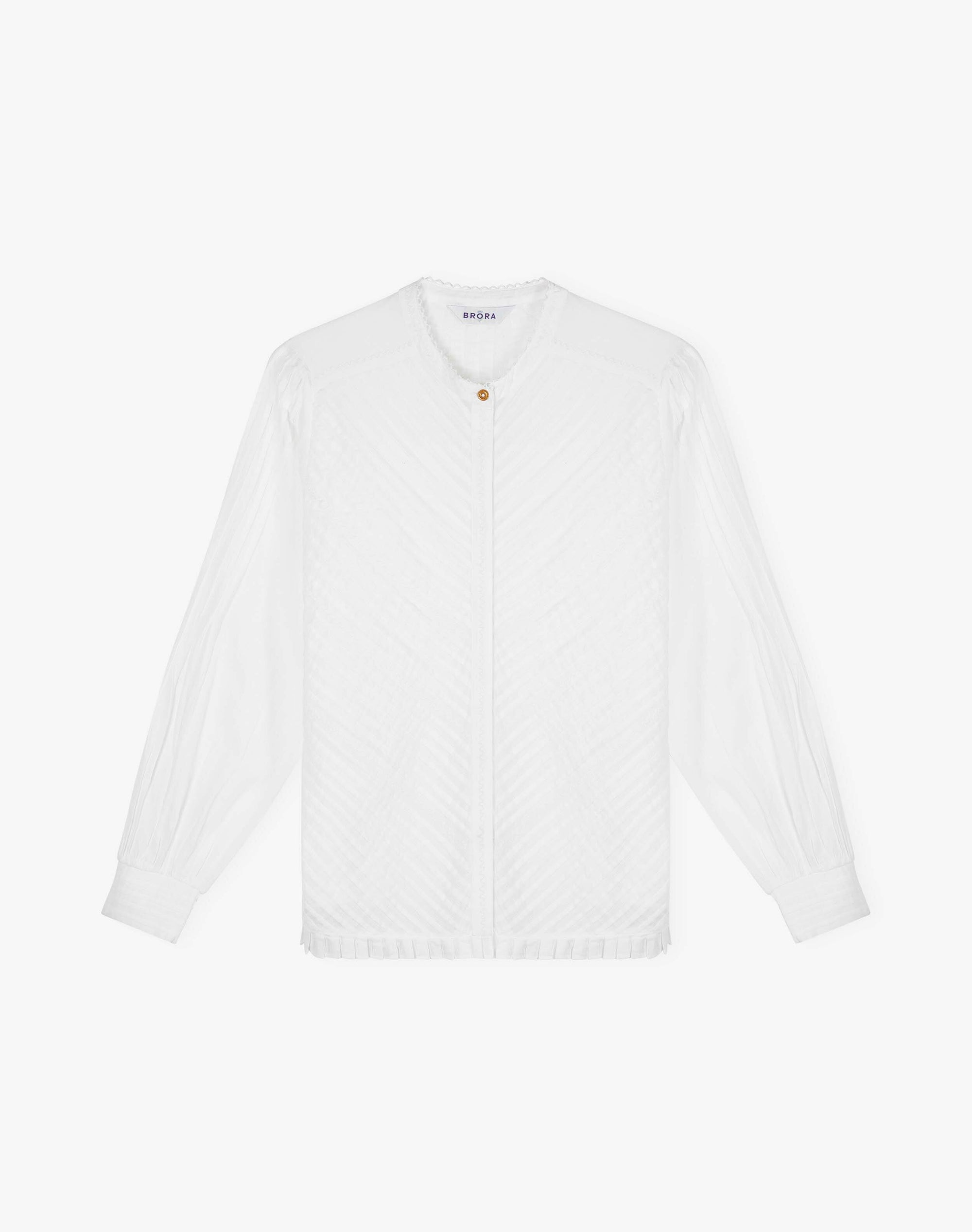 Organic Cotton Pintuck Blouse