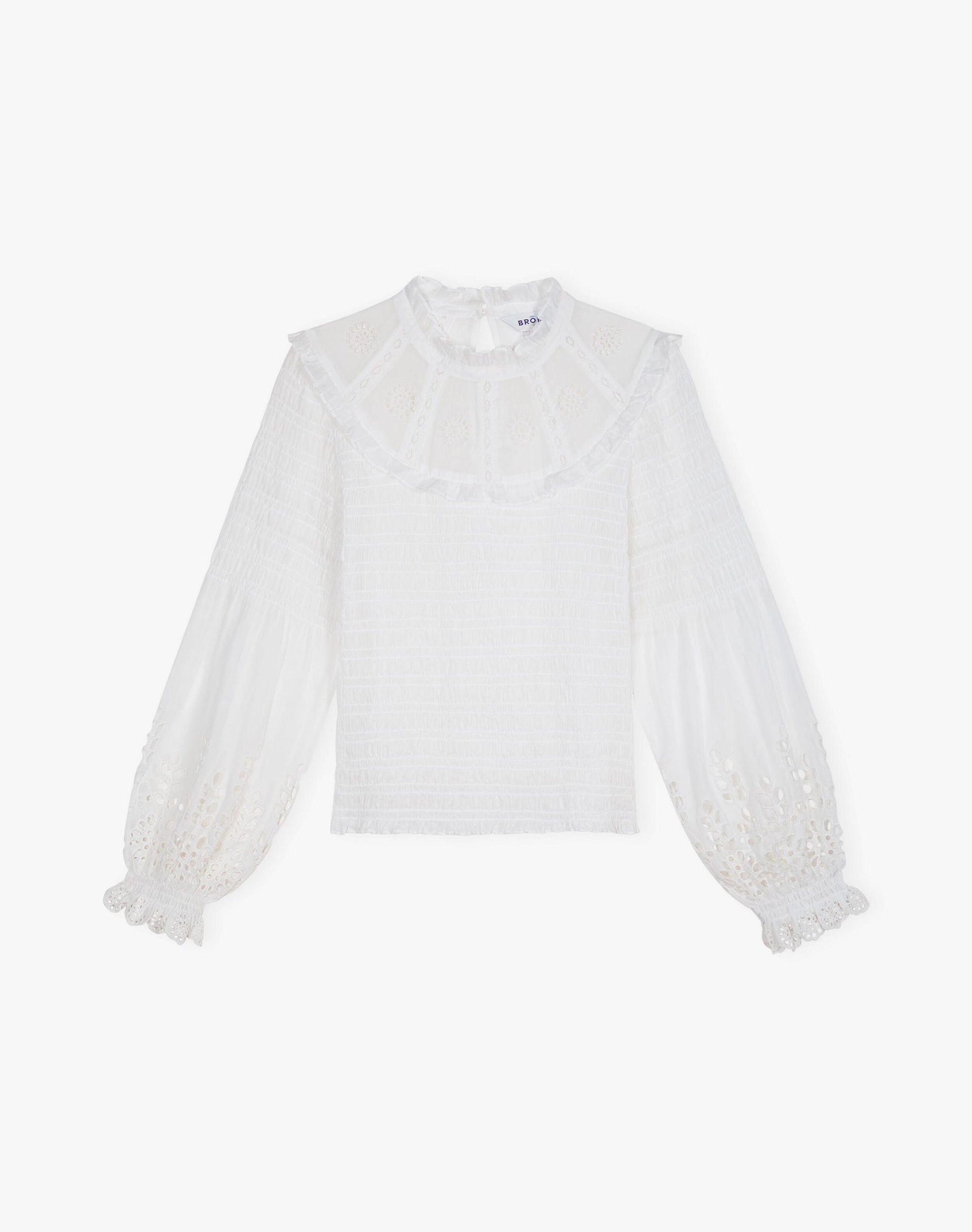 Organic Cotton Shirred Blouse