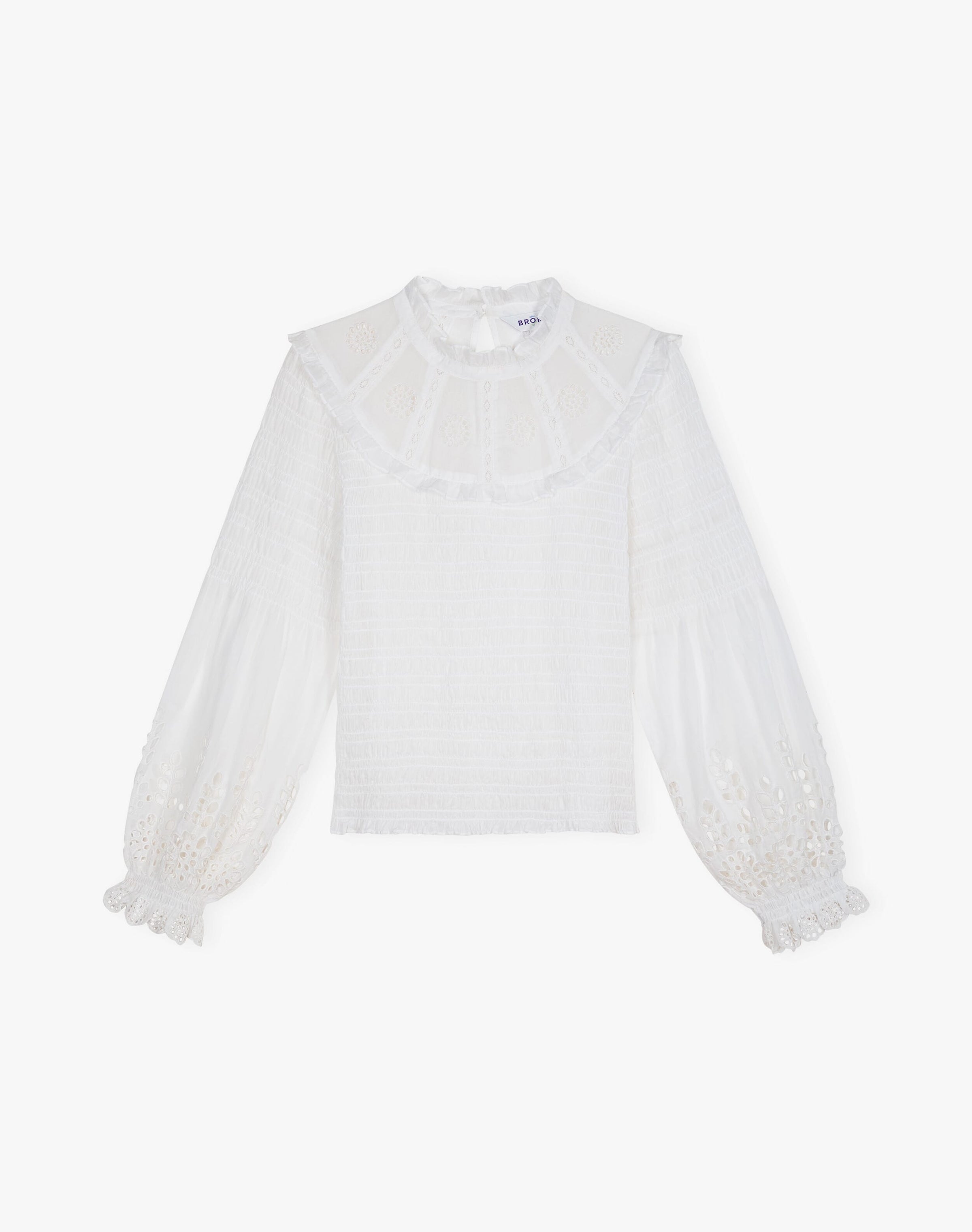 Organic Cotton Shirred Blouse
