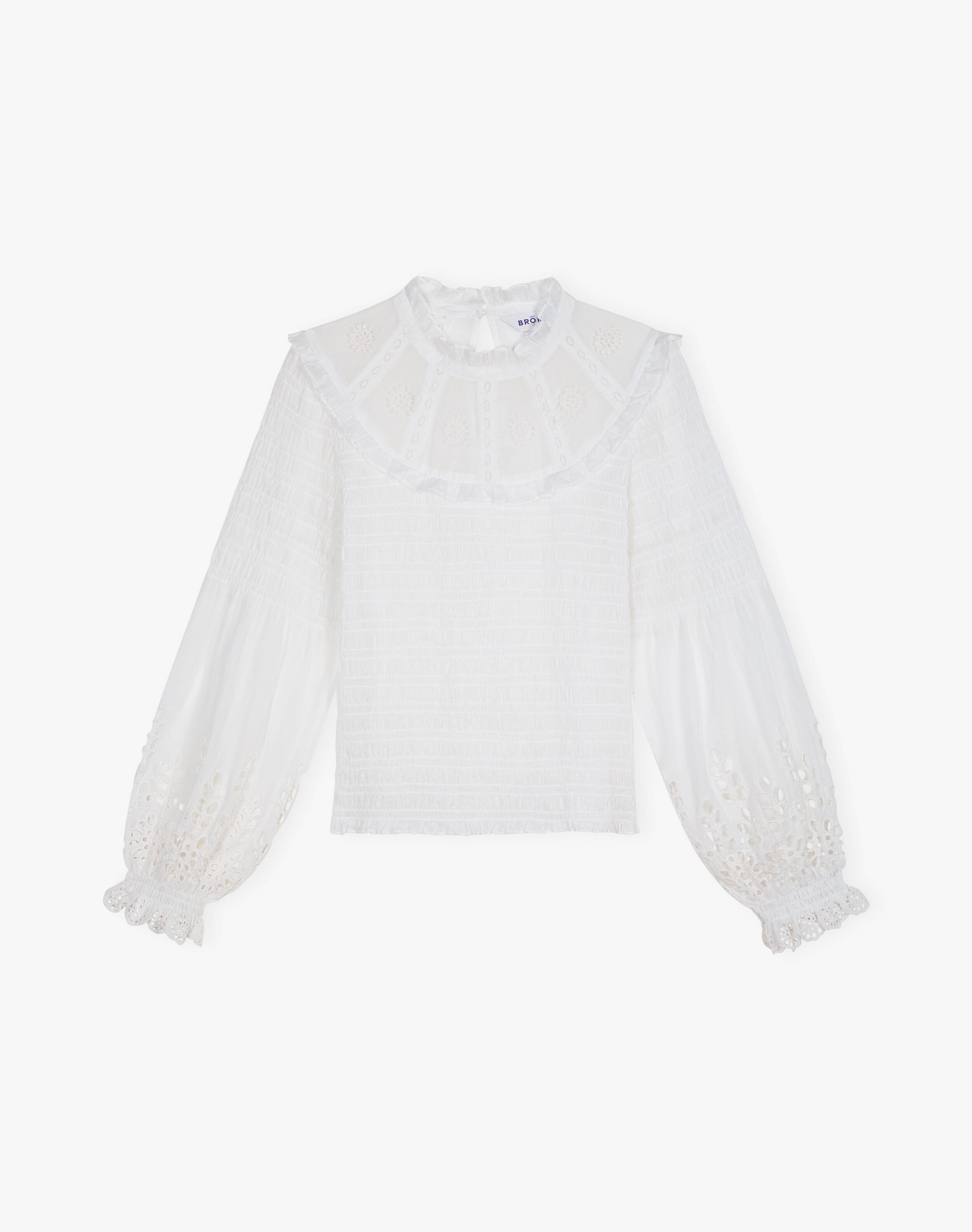Organic Cotton Shirred Blouse
