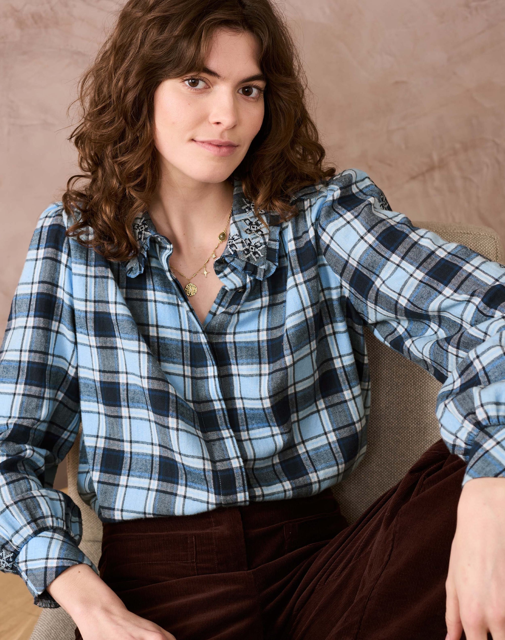 Brushed Cotton Check Shirt