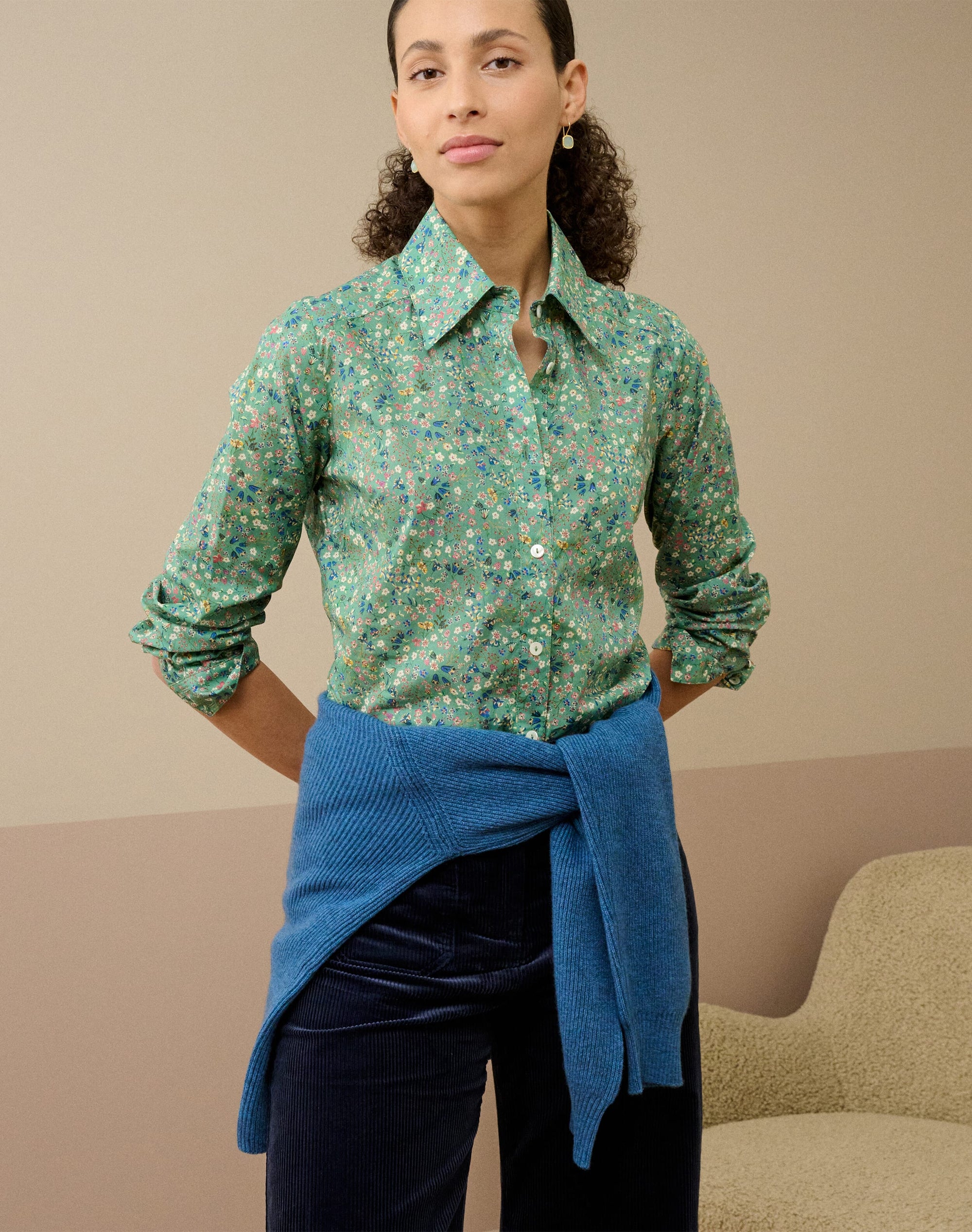 Liberty Print Organic Cotton Shirt