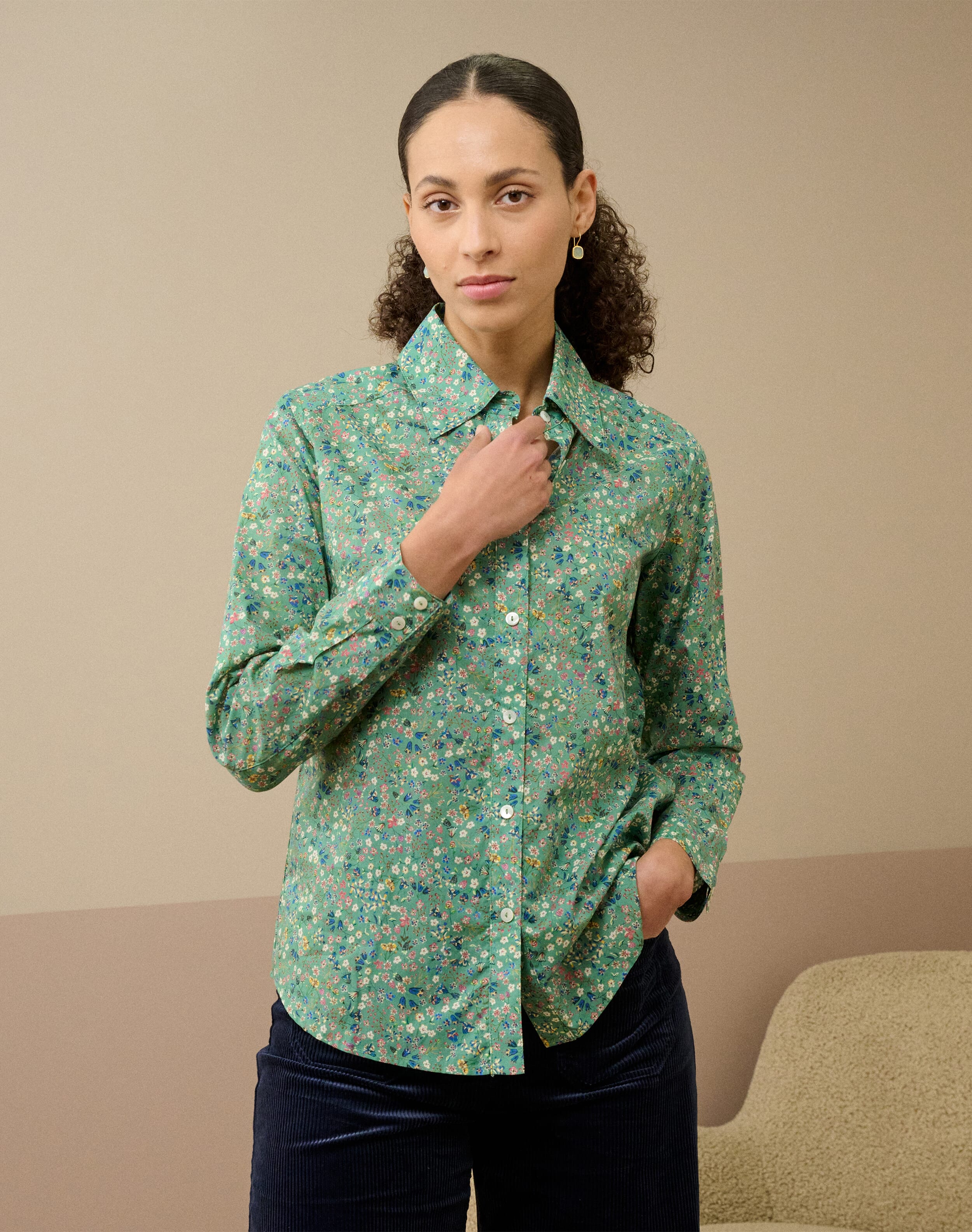 Liberty Print Organic Cotton Shirt