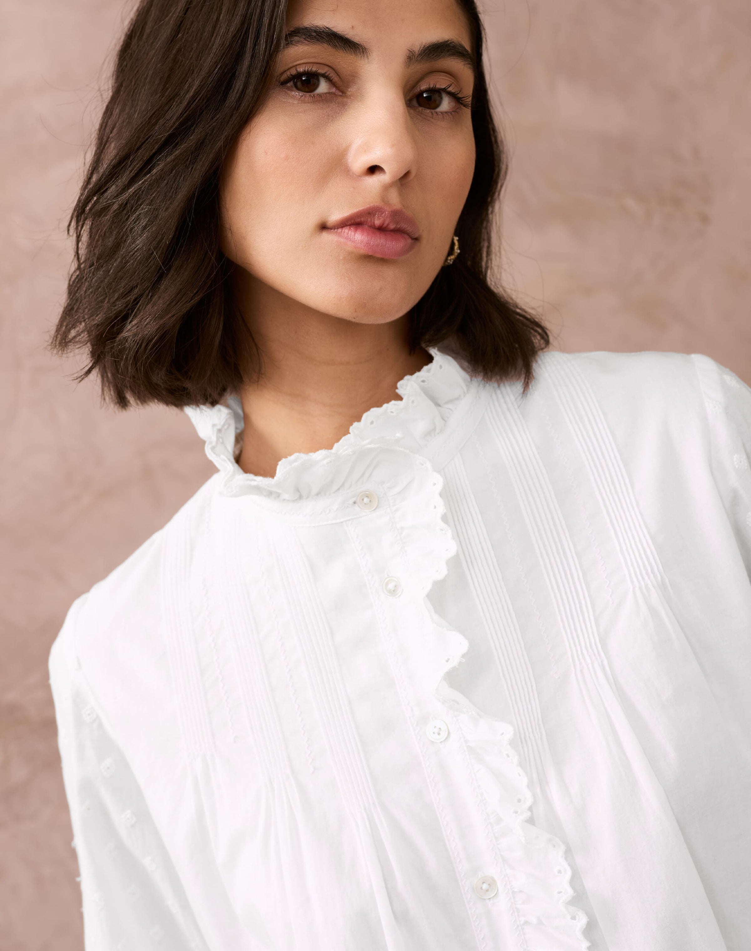 Organic Cotton Pie Crust Blouse