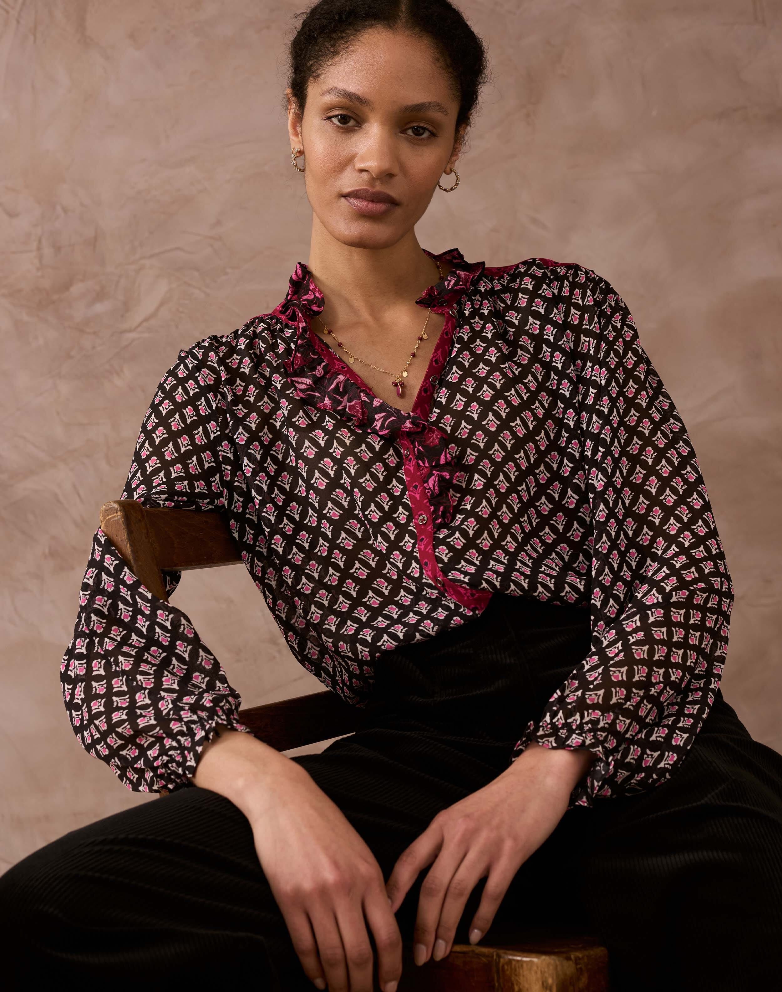 Silk Folk Patchwork Blouse