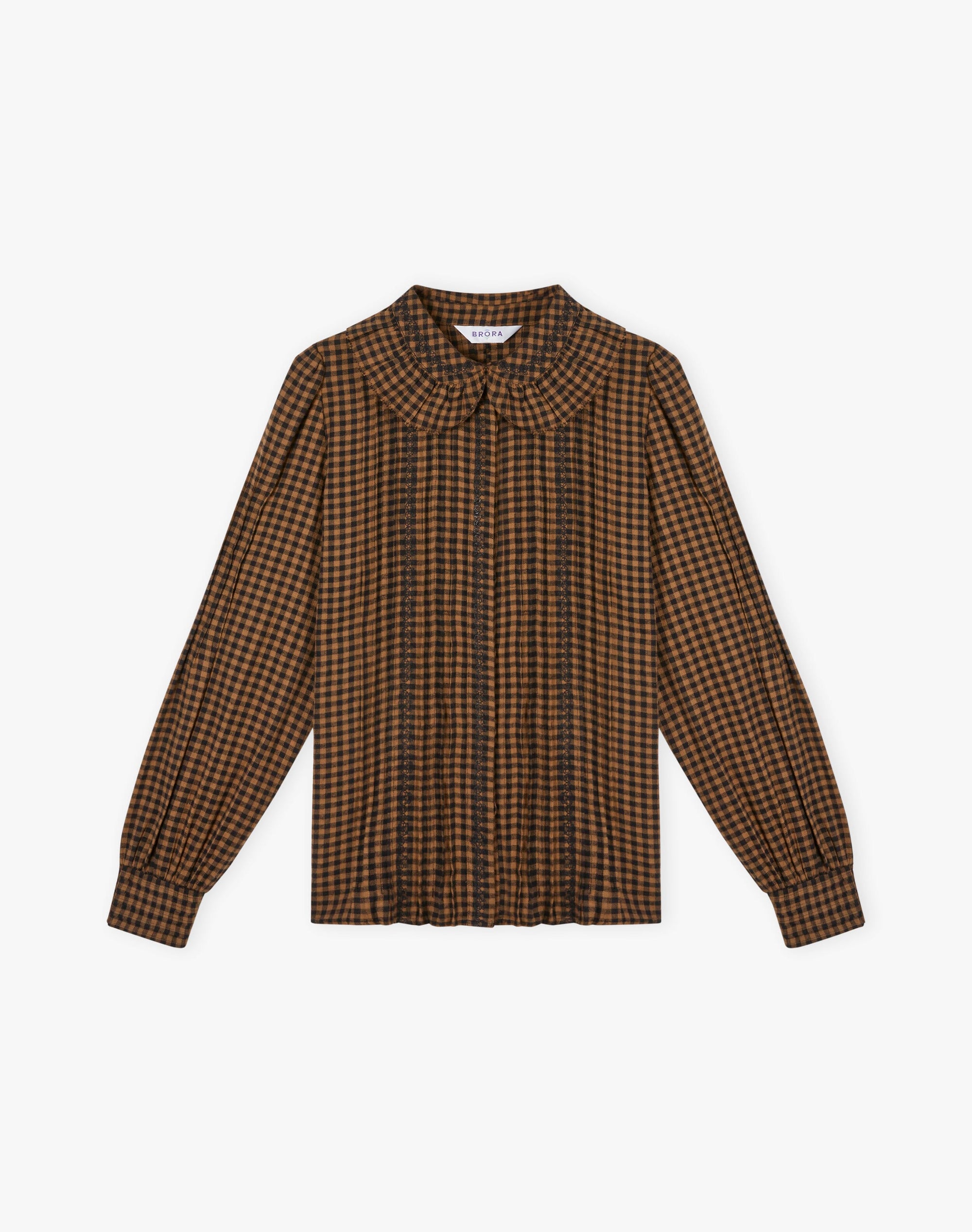 Brushed Cotton Gingham Blouse