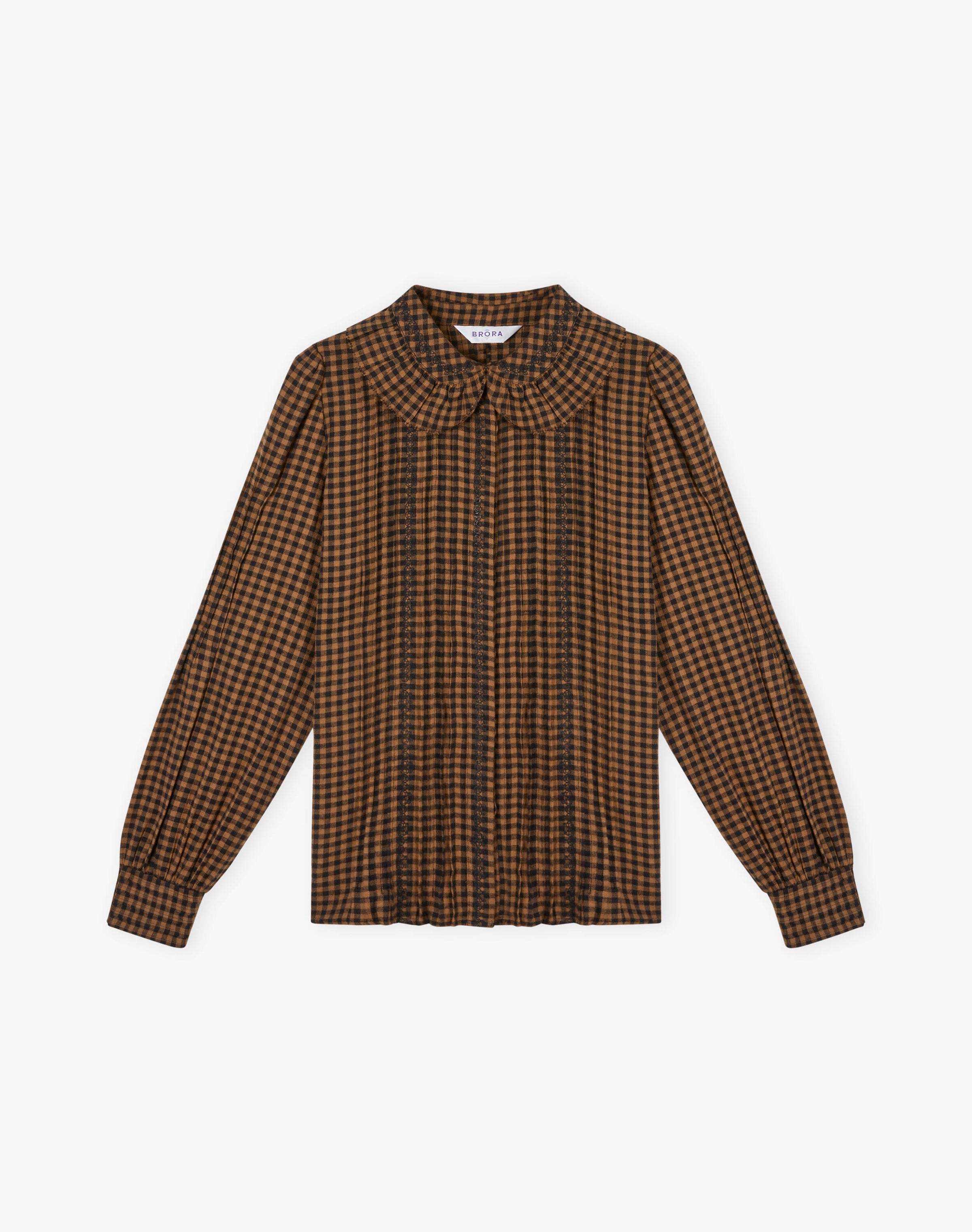Brushed Cotton Gingham Blouse