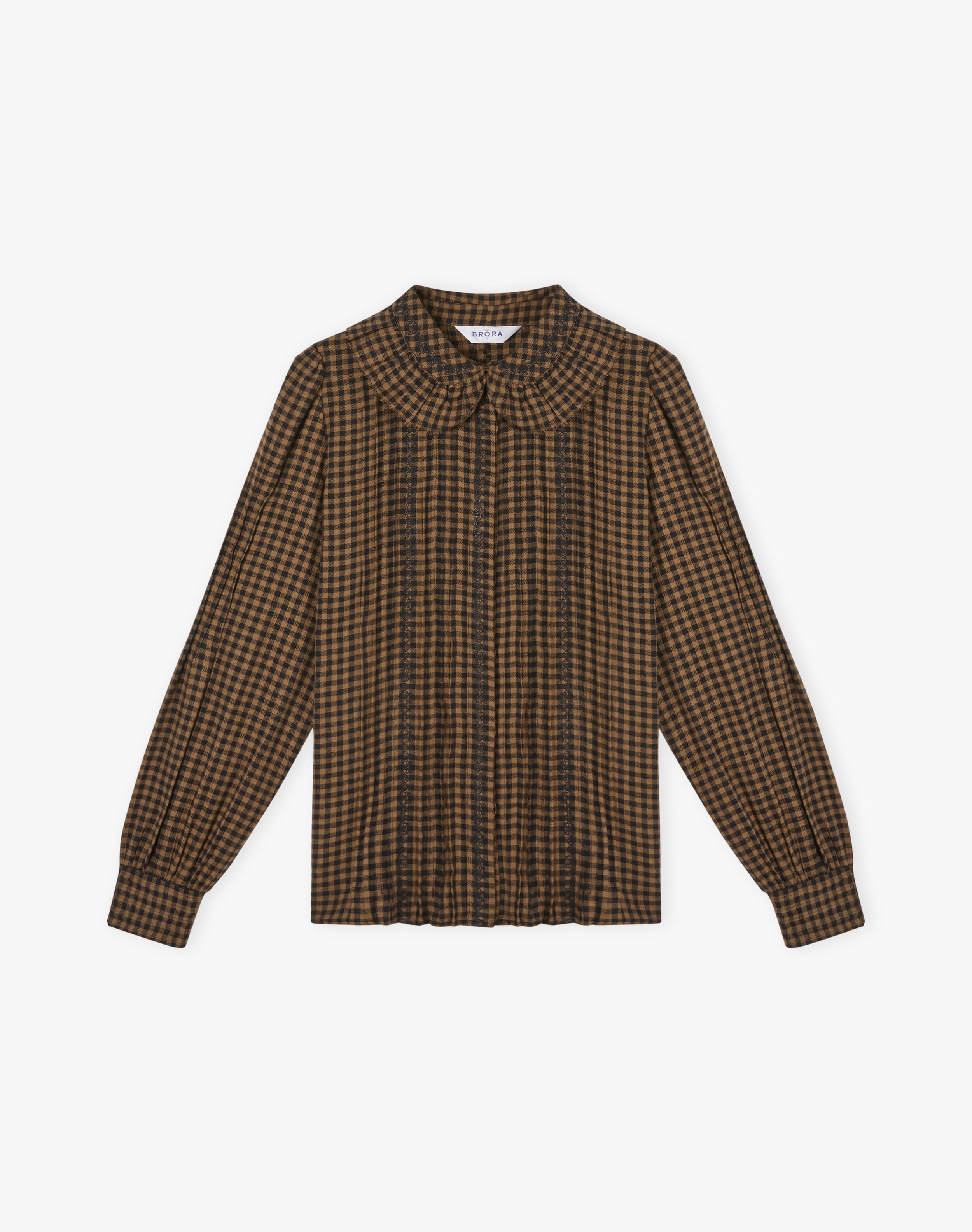 Brushed Cotton Gingham Blouse