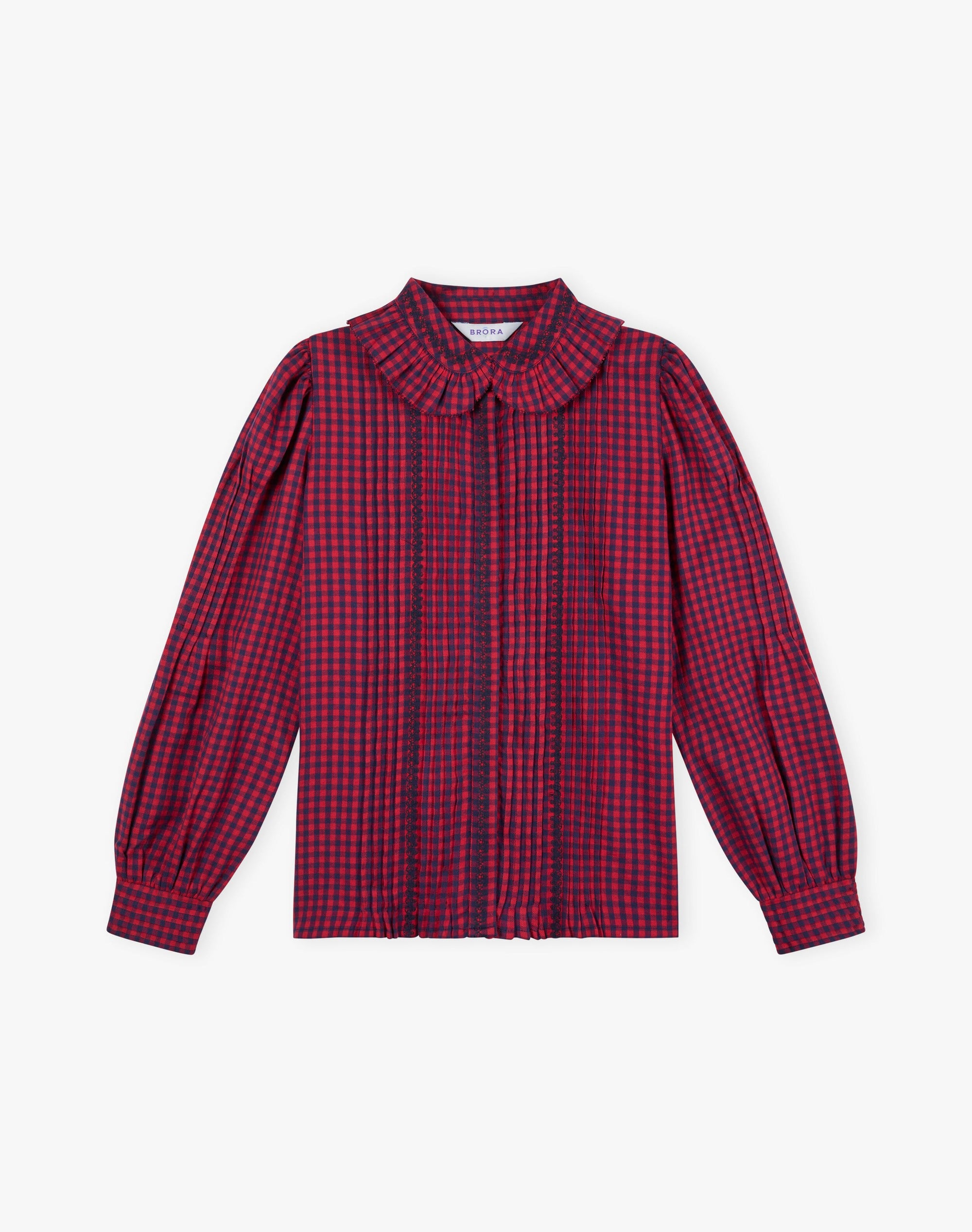 Brushed Cotton Gingham Blouse