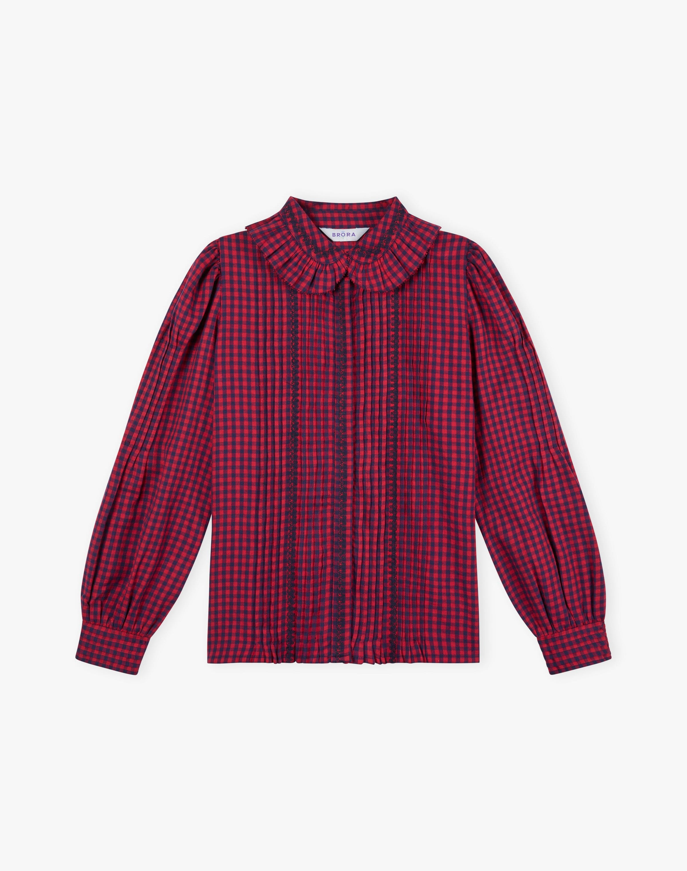 Brushed Cotton Gingham Blouse