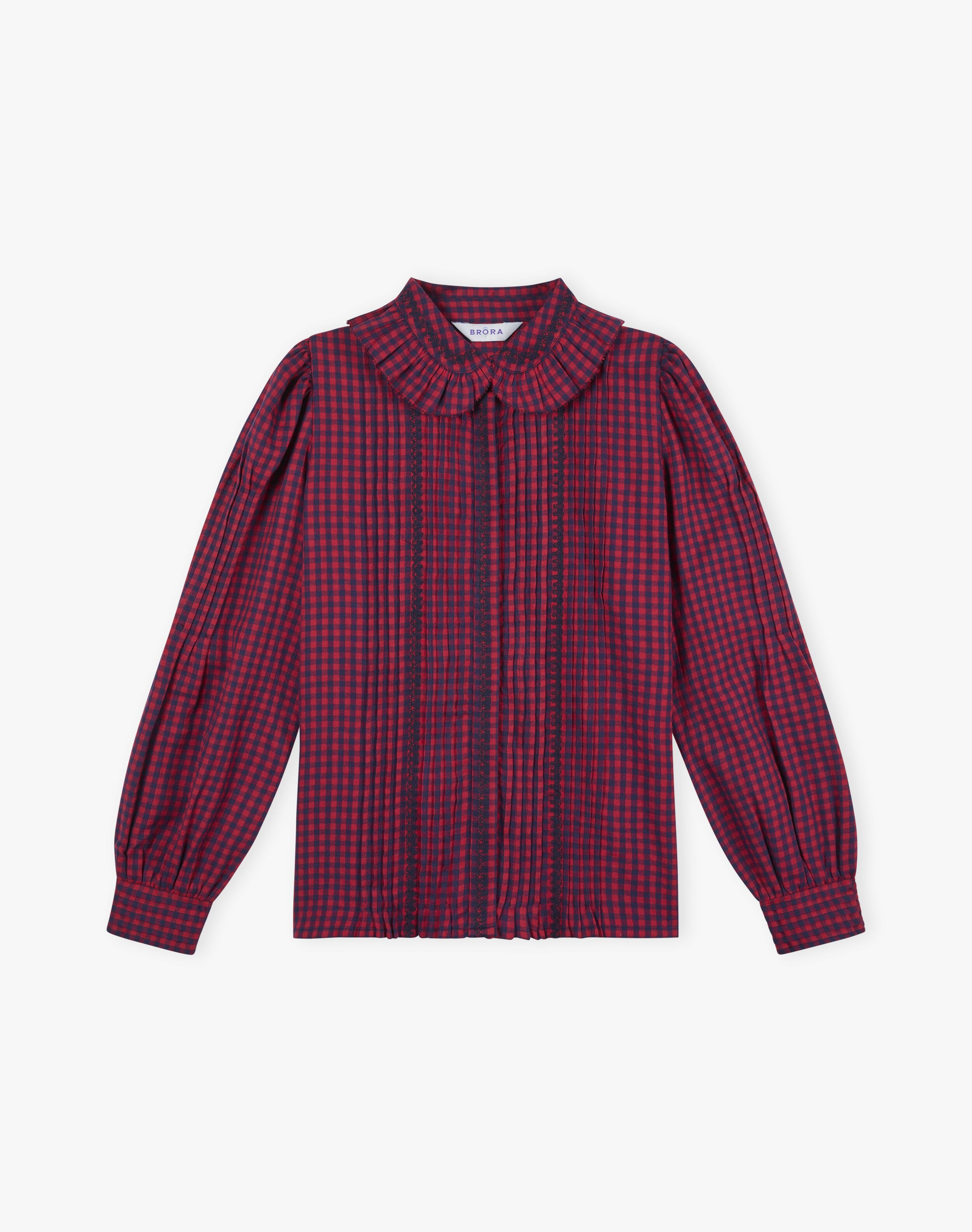 Brushed Cotton Gingham Blouse