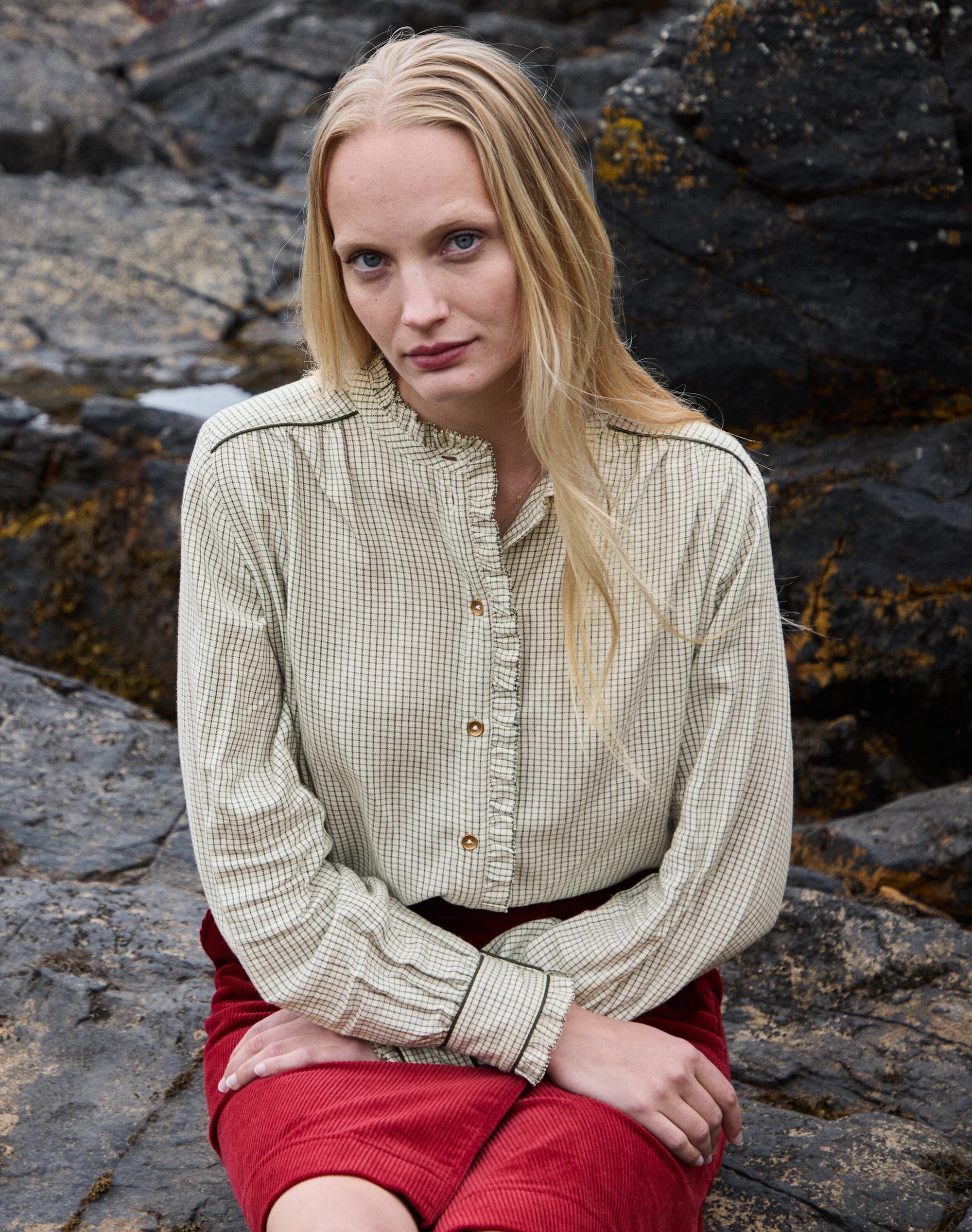 Brushed Cotton Pie Crust Shirt