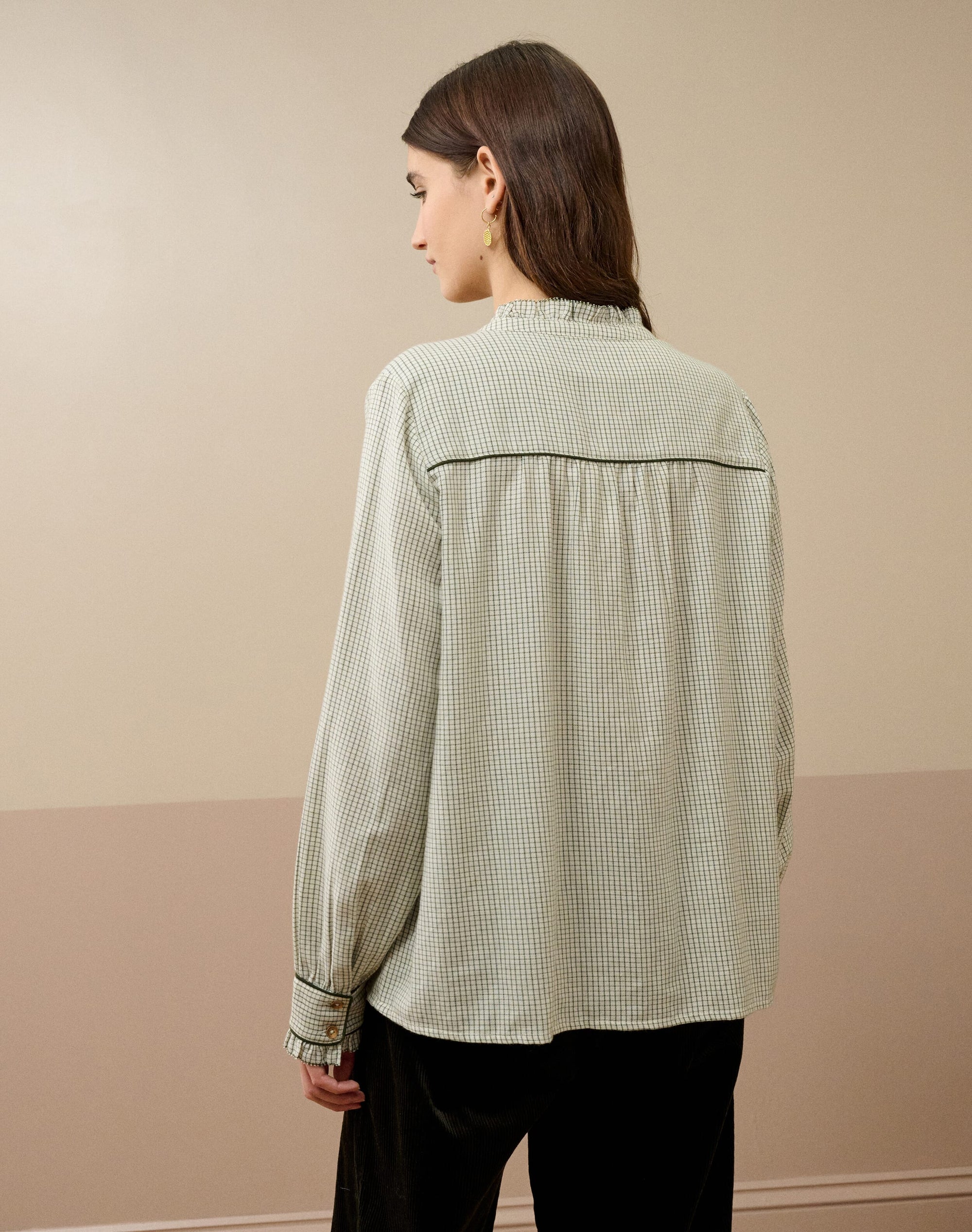 Brushed Cotton Pie Crust Shirt