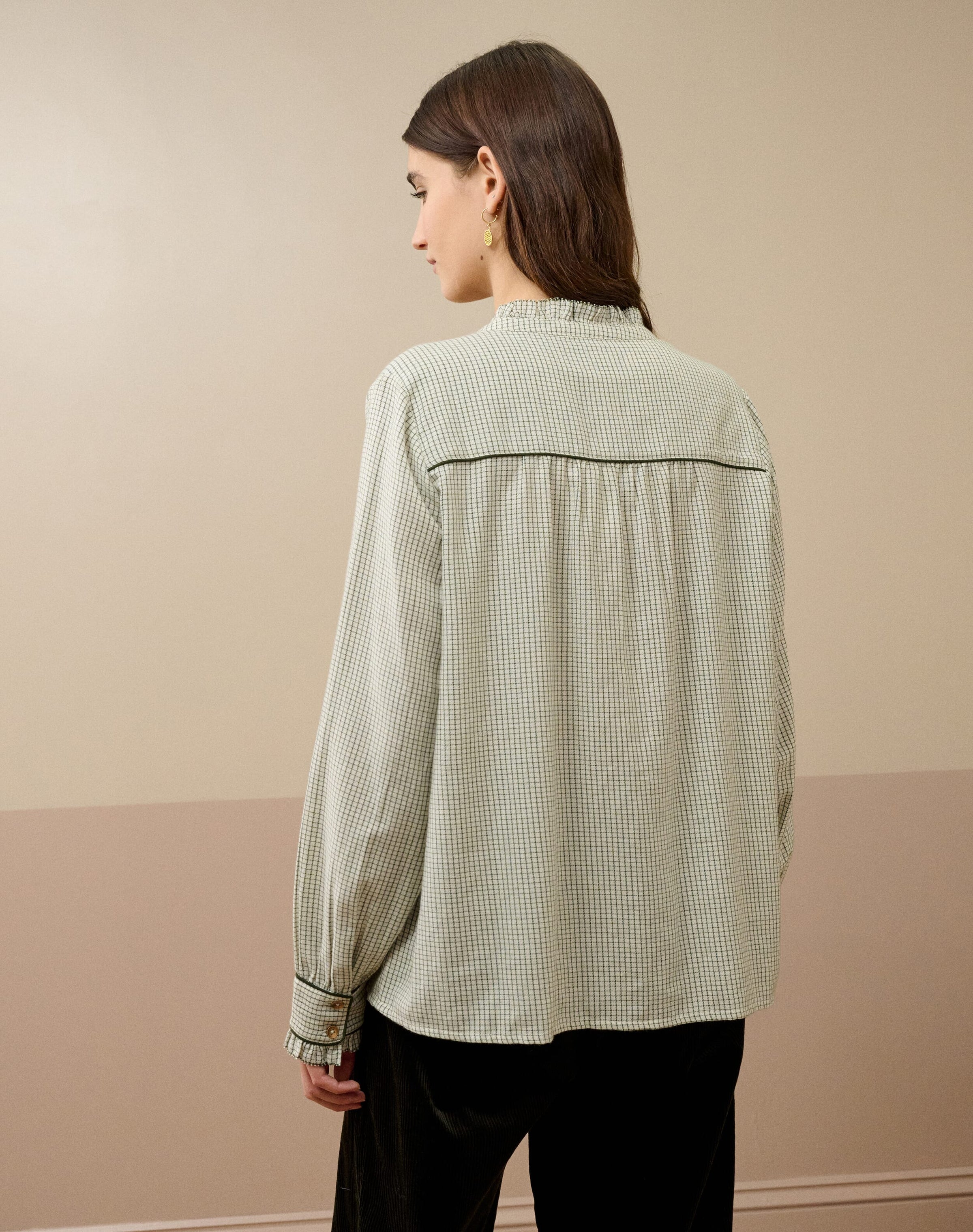 Brushed Cotton Pie Crust Shirt