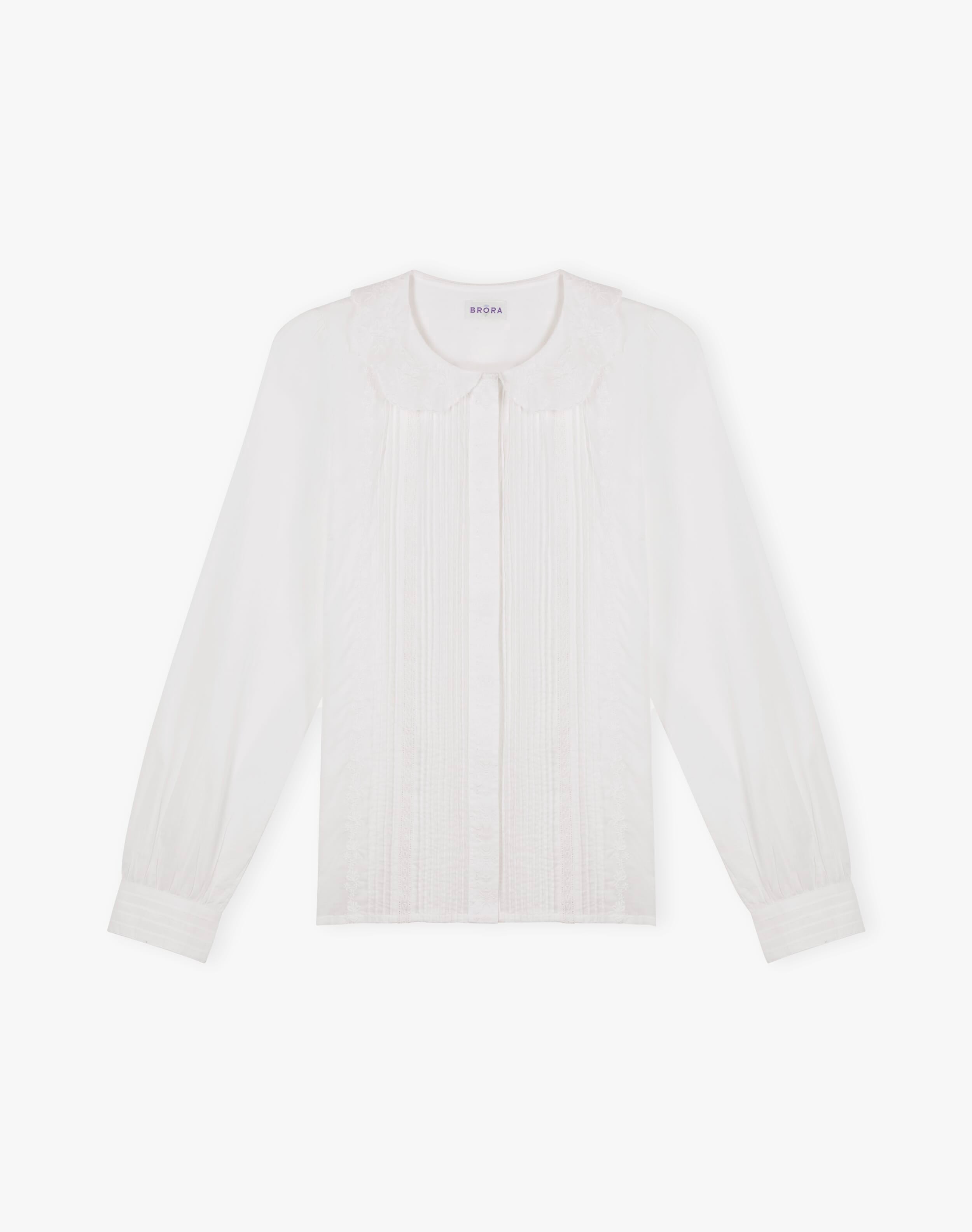 Organic Cotton Pintuck Blouse