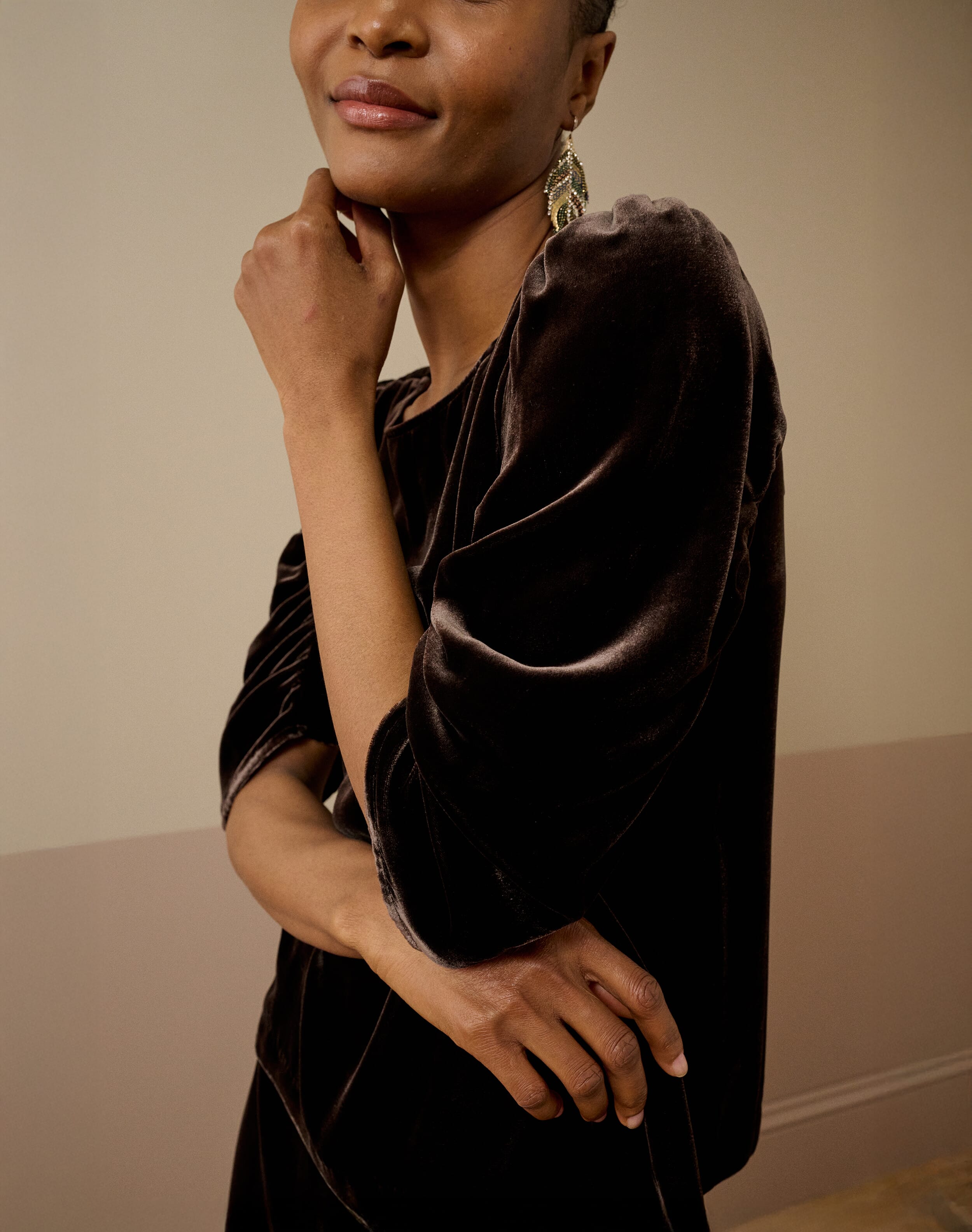 Silk Velvet Blouse
