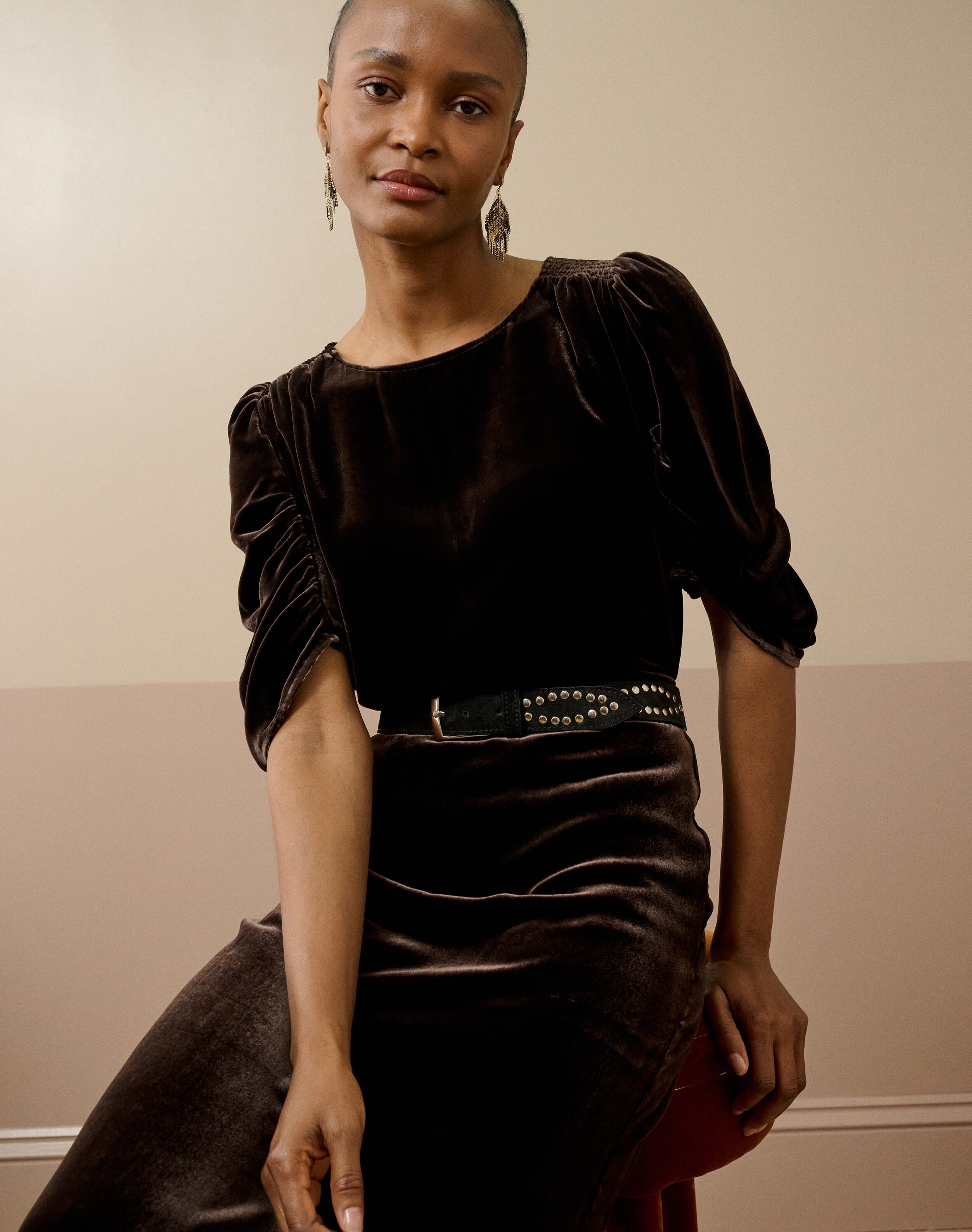 Silk Velvet Blouse