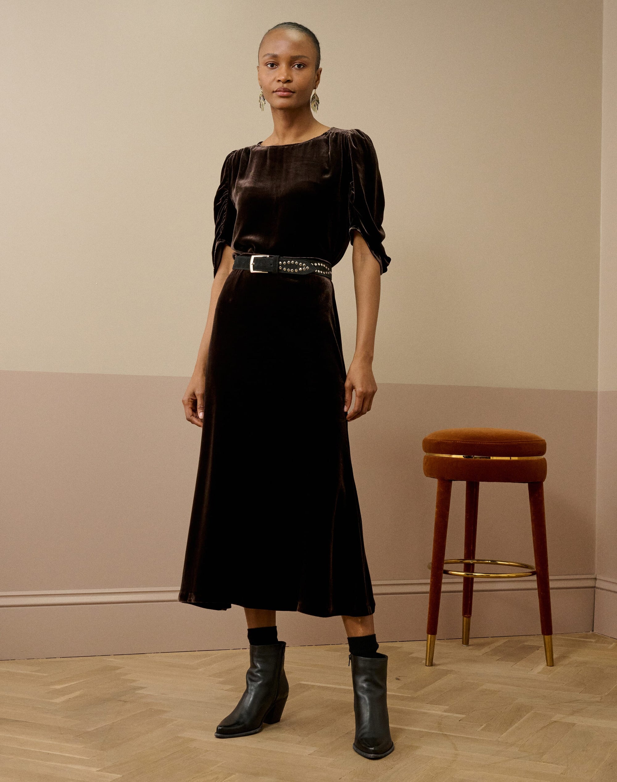 Silk Velvet Blouse