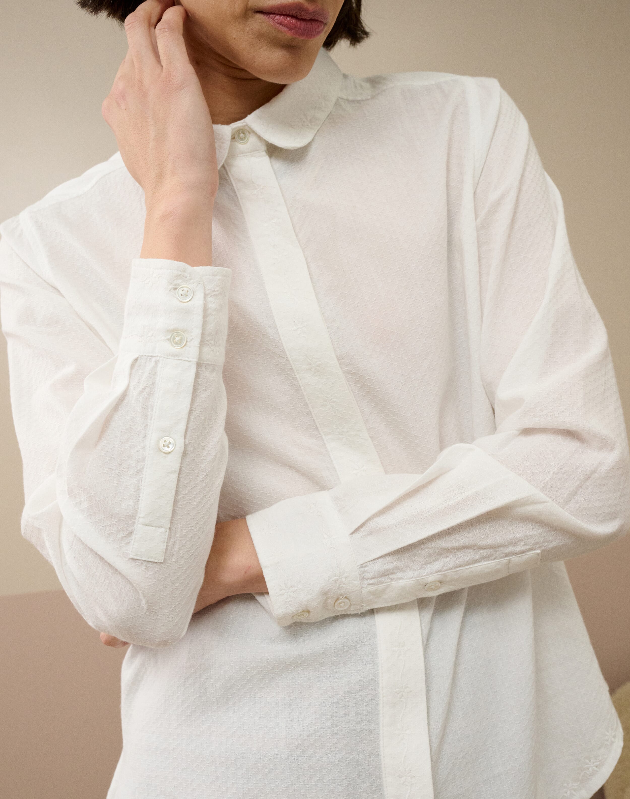 Organic Textured Cotton Shirt