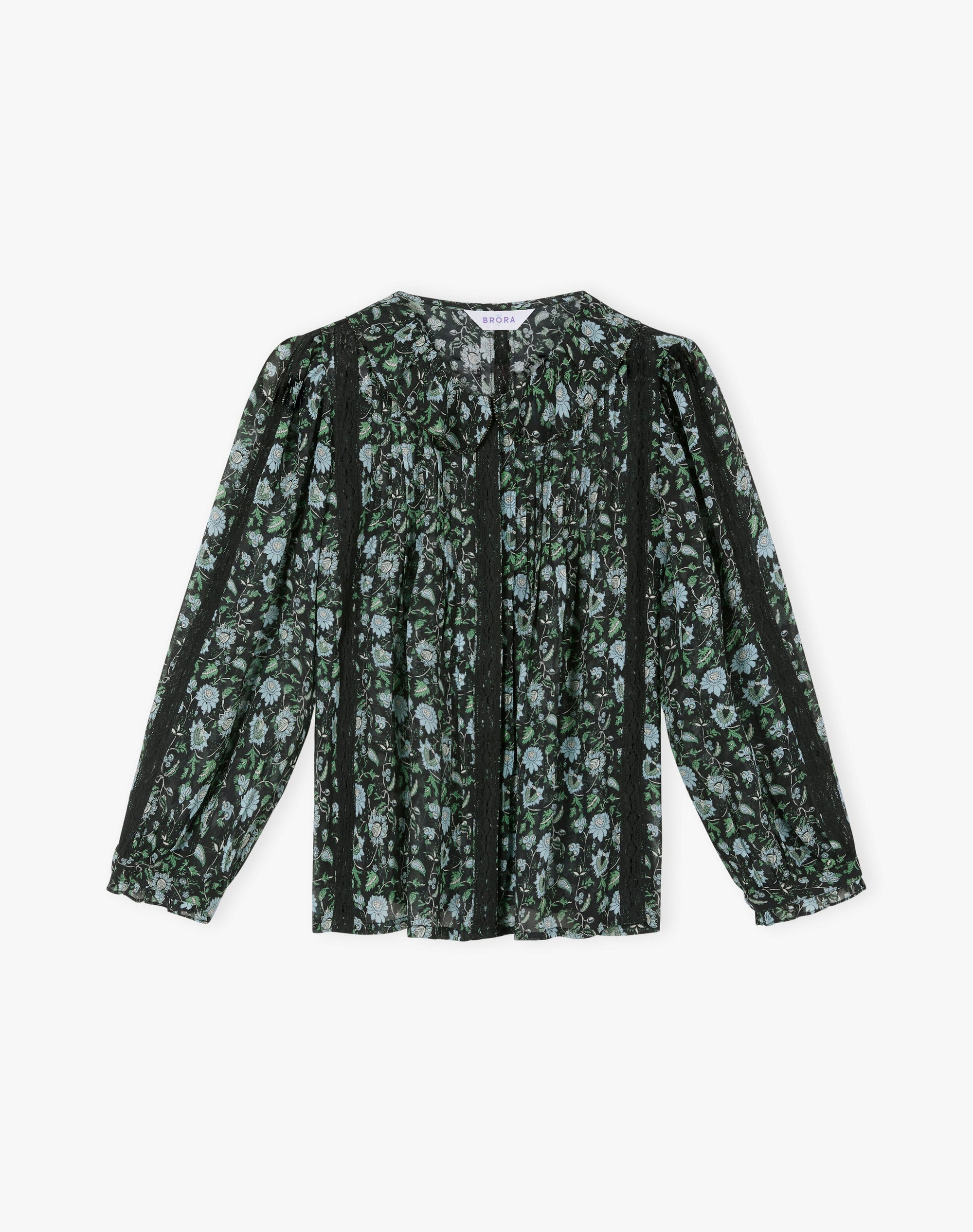 Silk Botanical Print Blouse