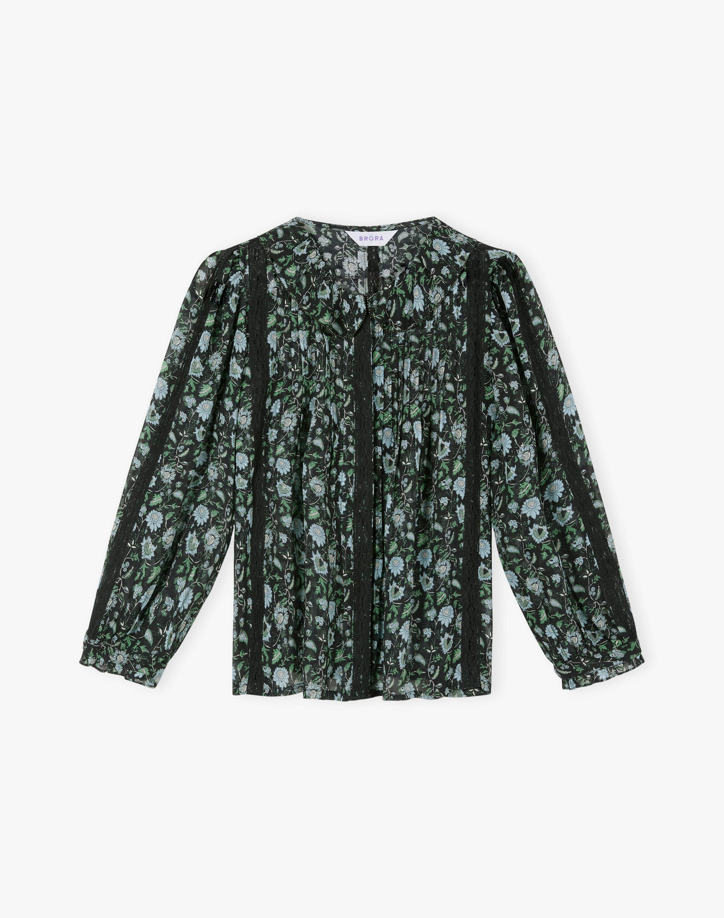 Silk Botanical Print Blouse