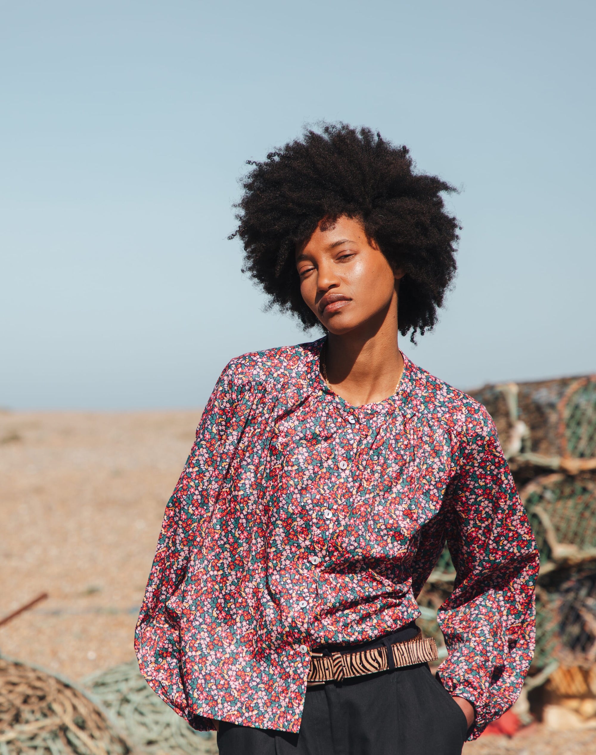 Liberty Print Organic Cotton Smock Shirt