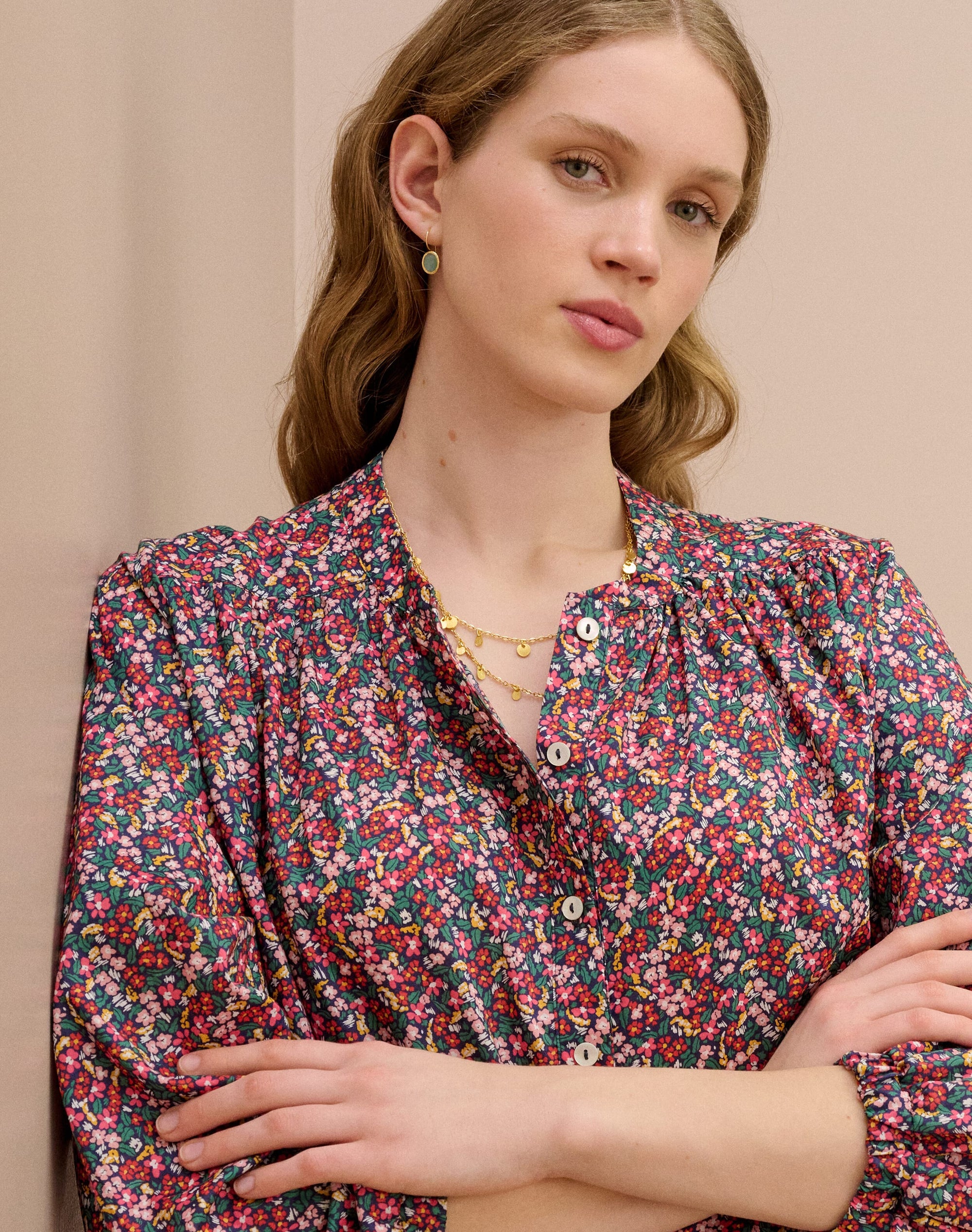 Liberty Print Organic Cotton Smock Shirt