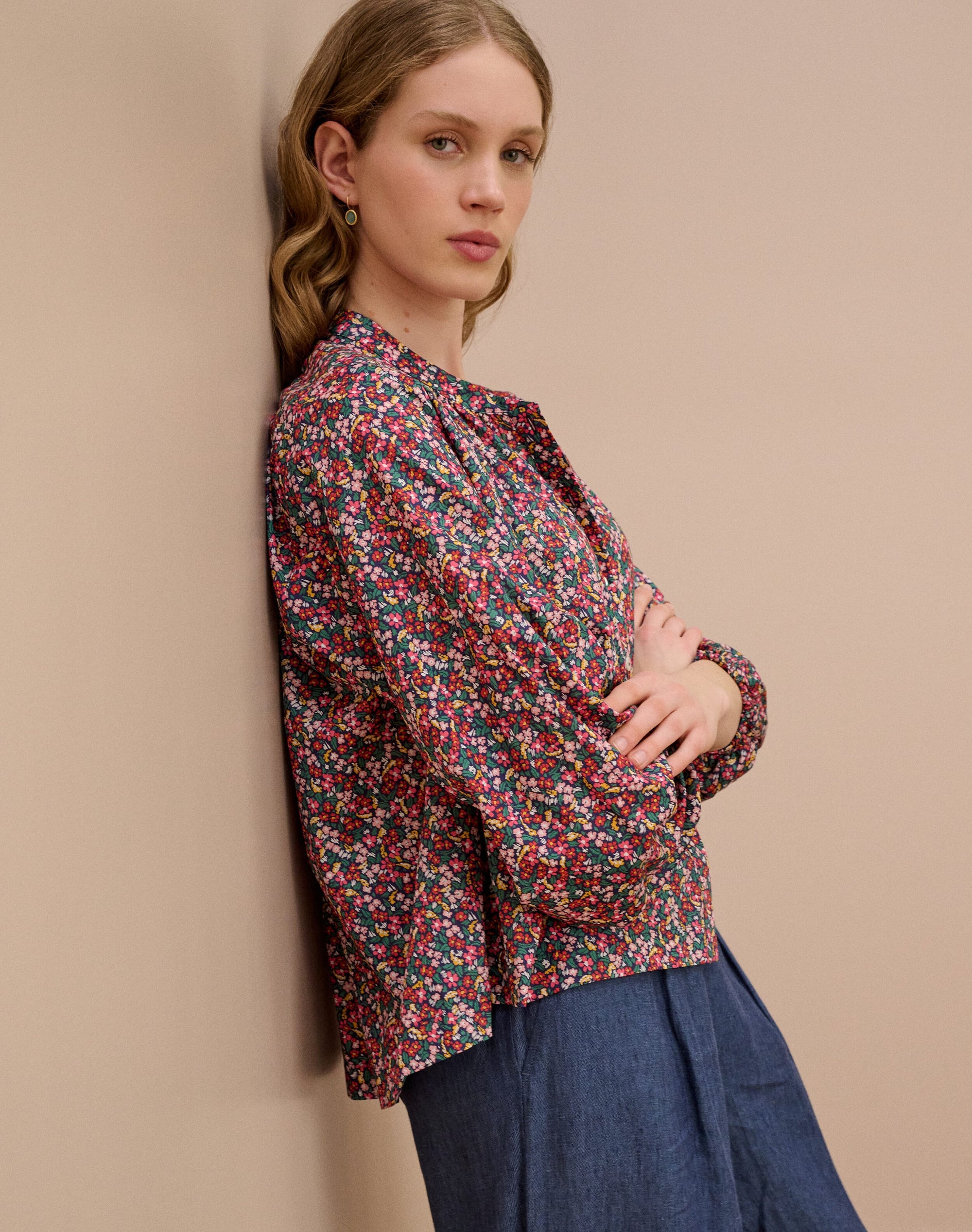 Liberty Print Organic Cotton Smock Shirt