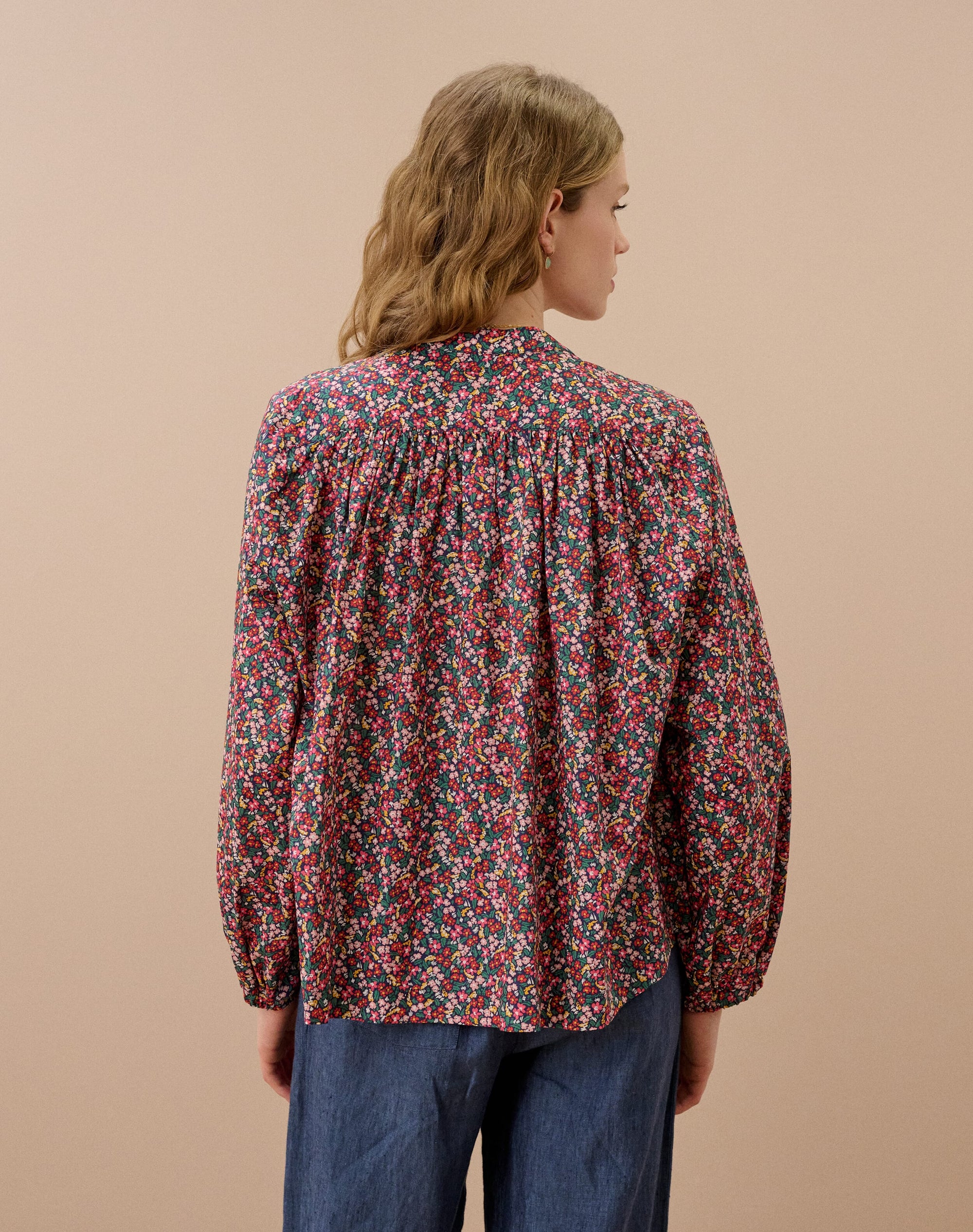 Liberty Print Organic Cotton Smock Shirt