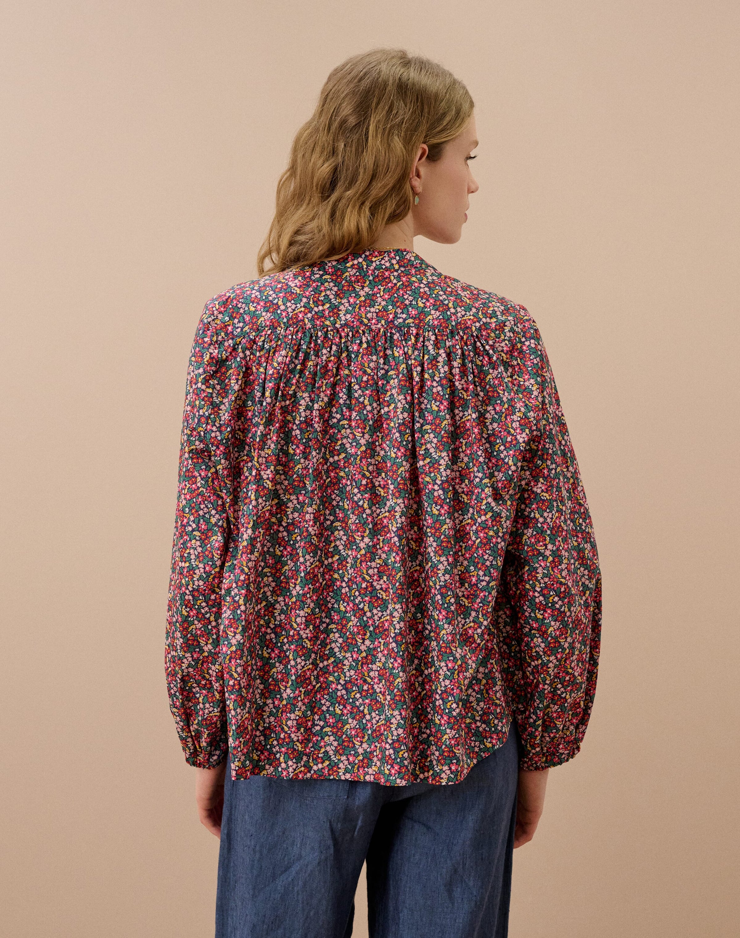 Liberty Print Organic Cotton Smock Shirt