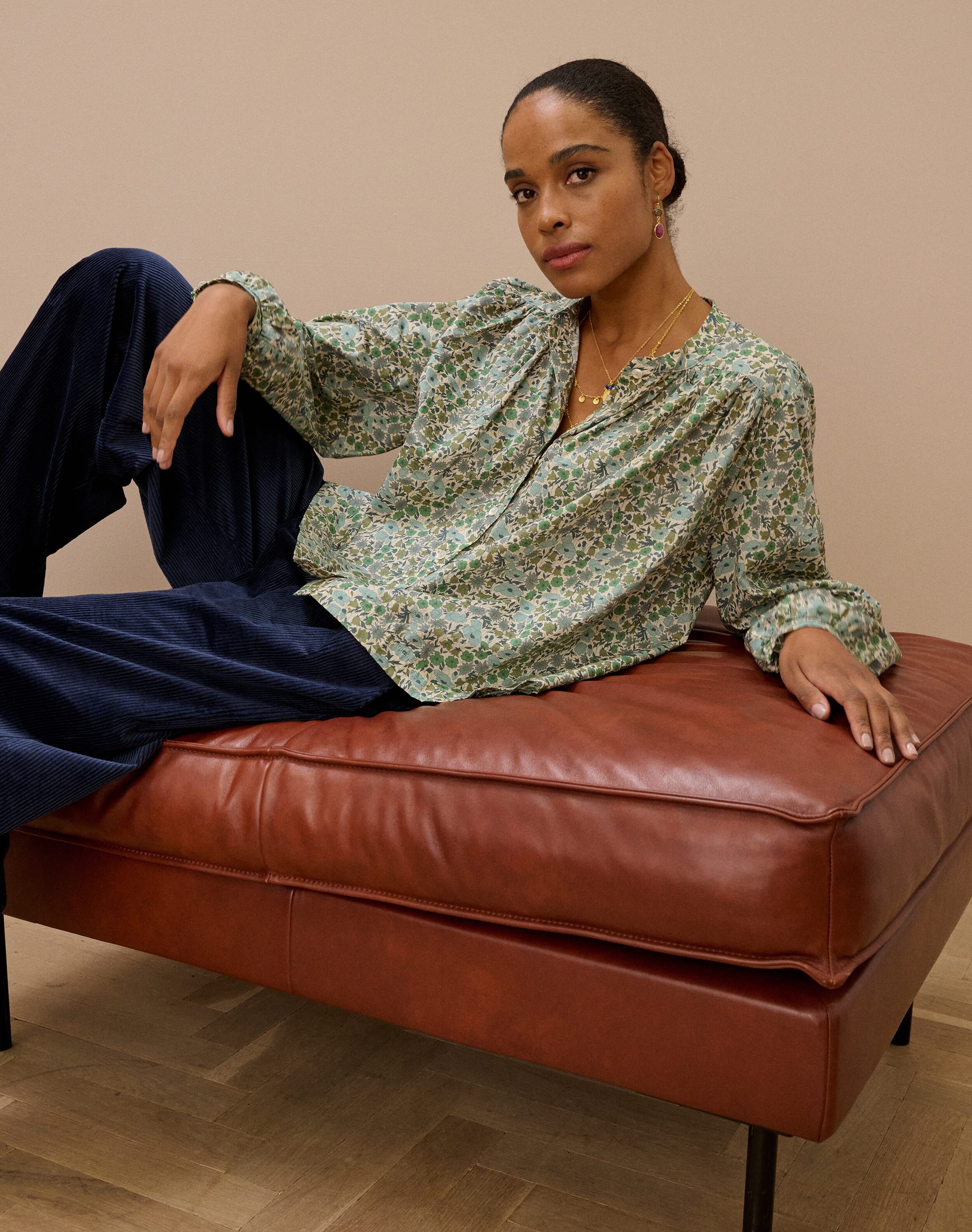 Liberty Print Organic Cotton Smock Shirt