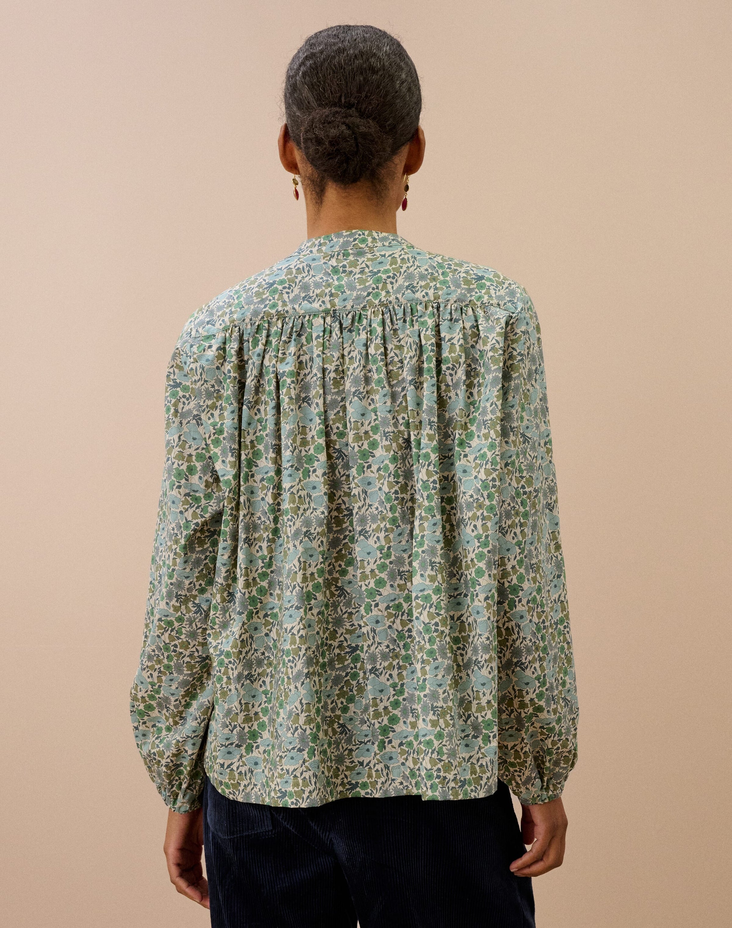 Liberty Print Organic Cotton Smock Shirt