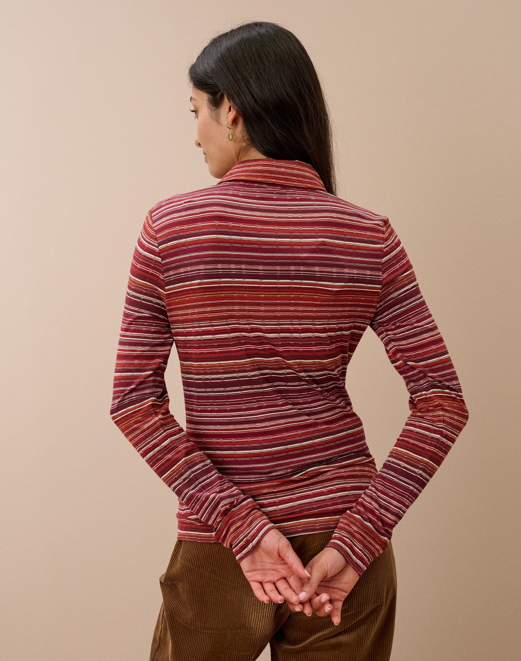Fine Stripe Jersey Shirt