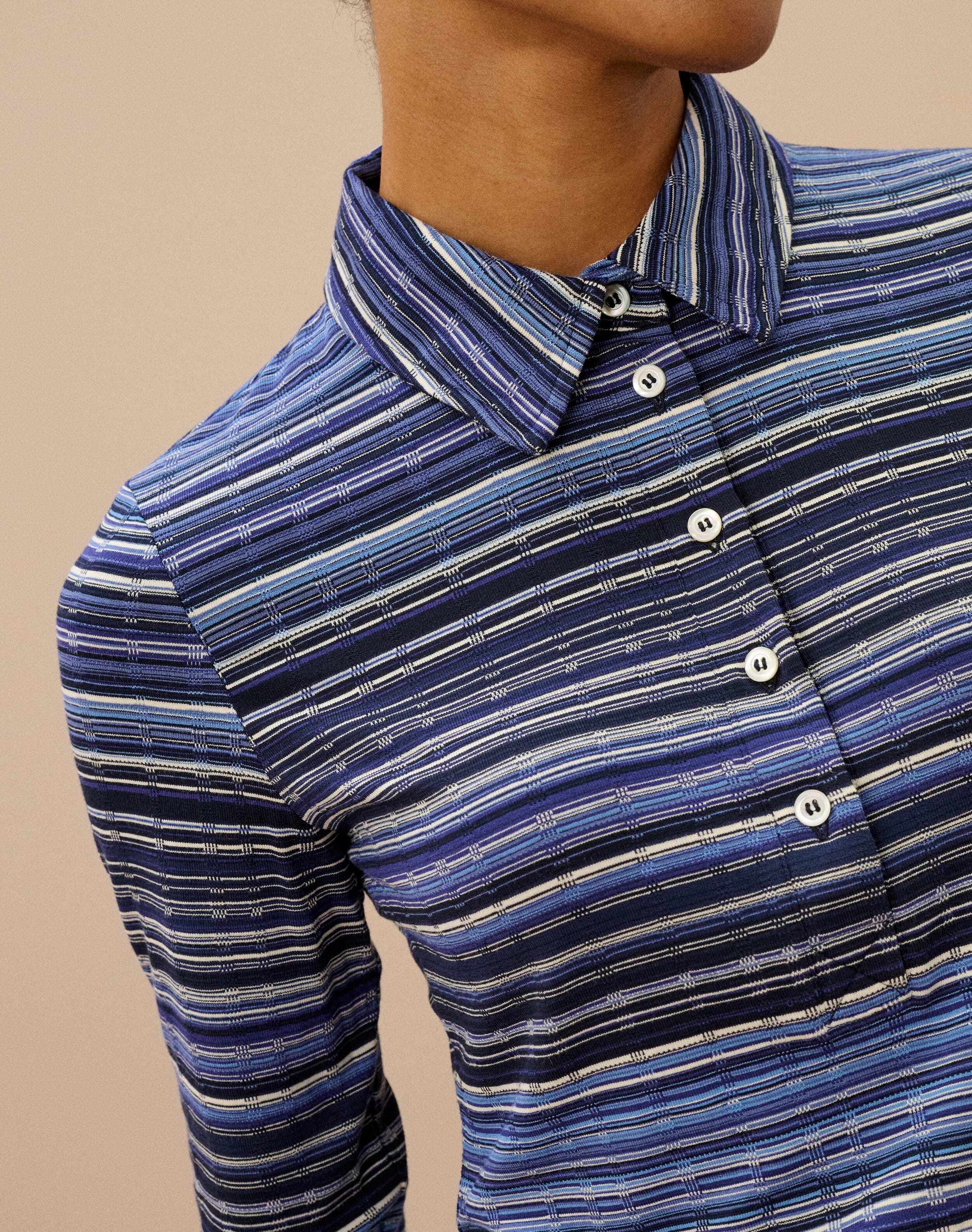 Fine Stripe Jersey Shirt